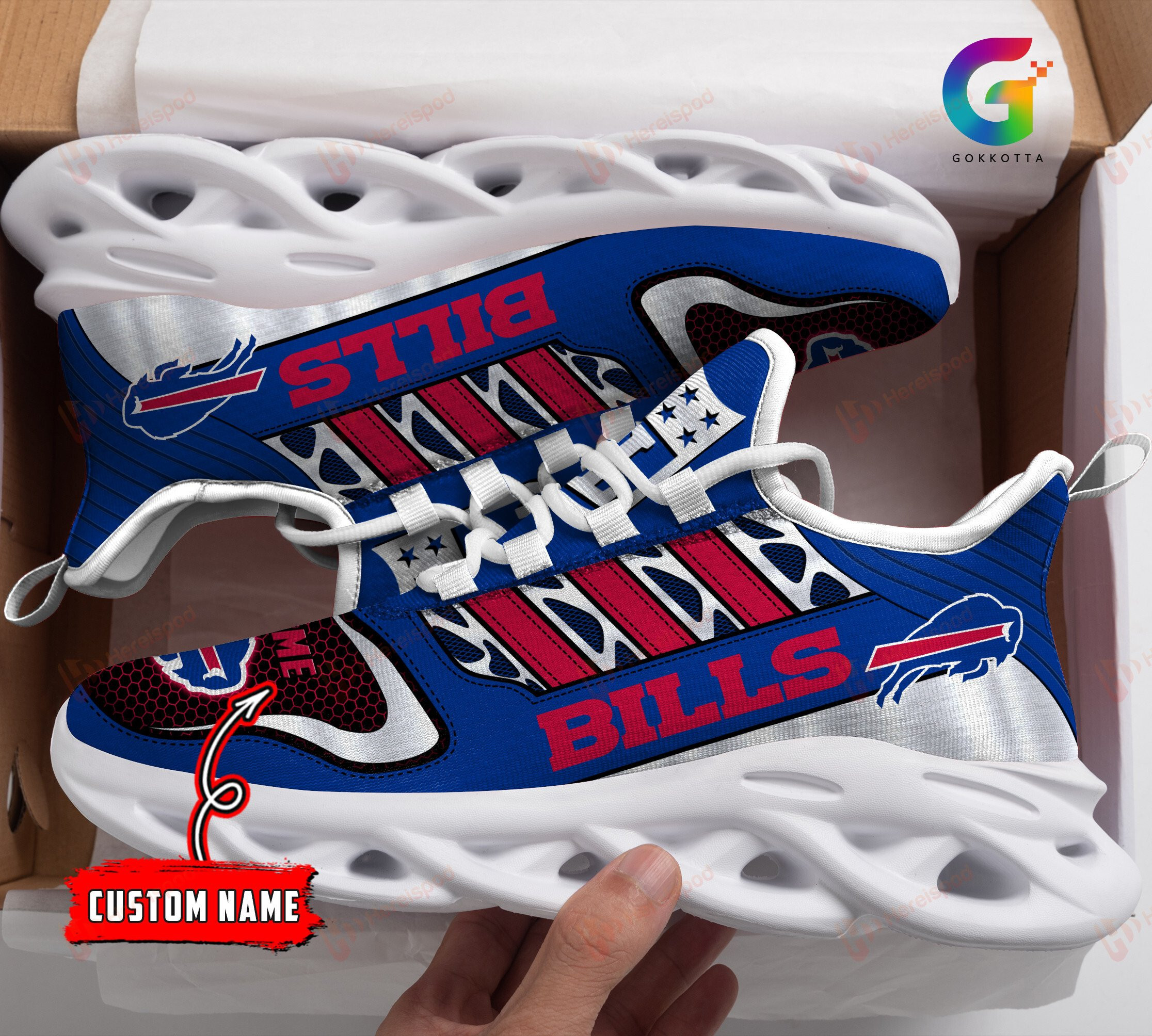 JWFancy Buffalo Bills NFL Max Soul Shoes Sneakers For Men And Women