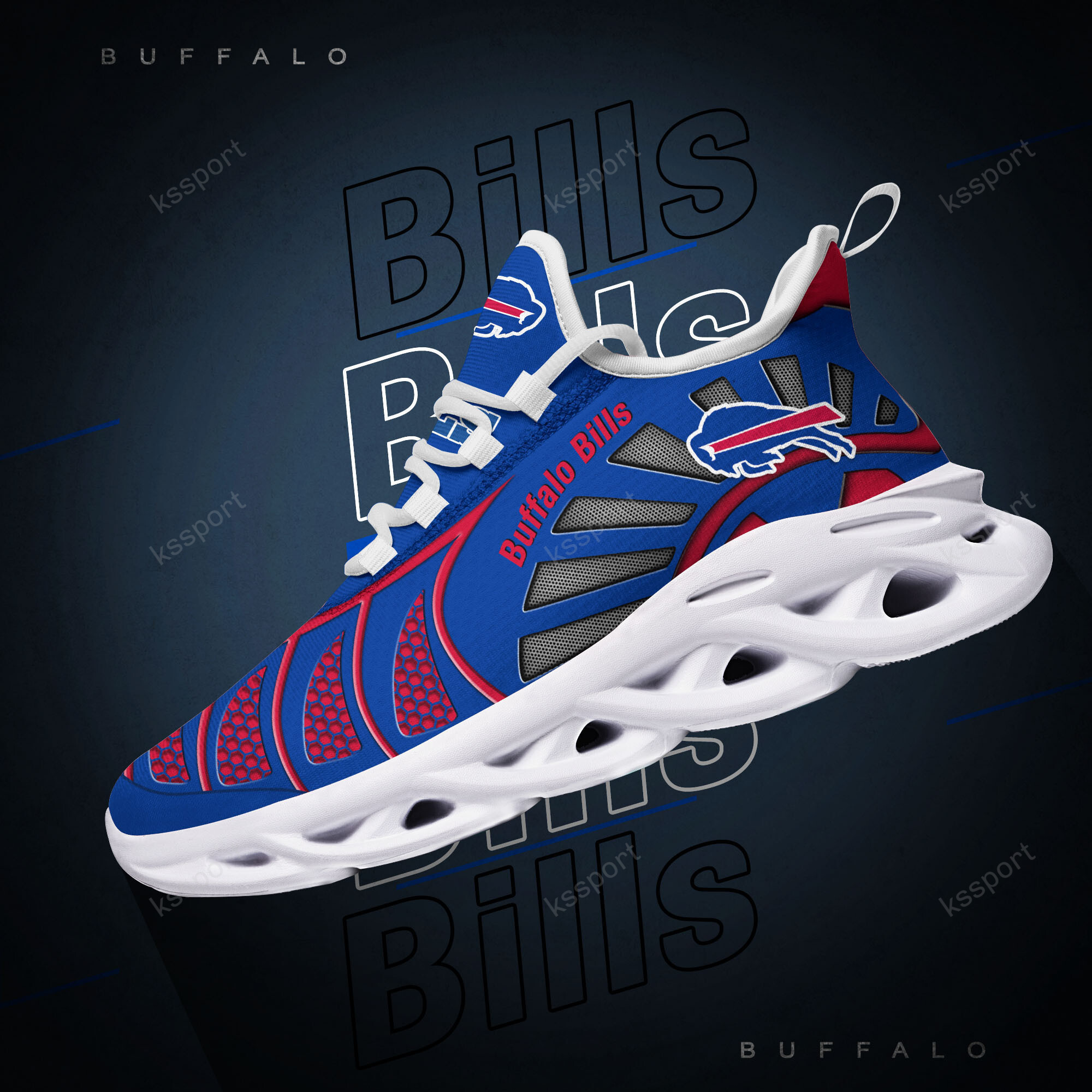 JWFancy Buffalo Bills NFL Max Soul Shoes Sneakers For Men And Women