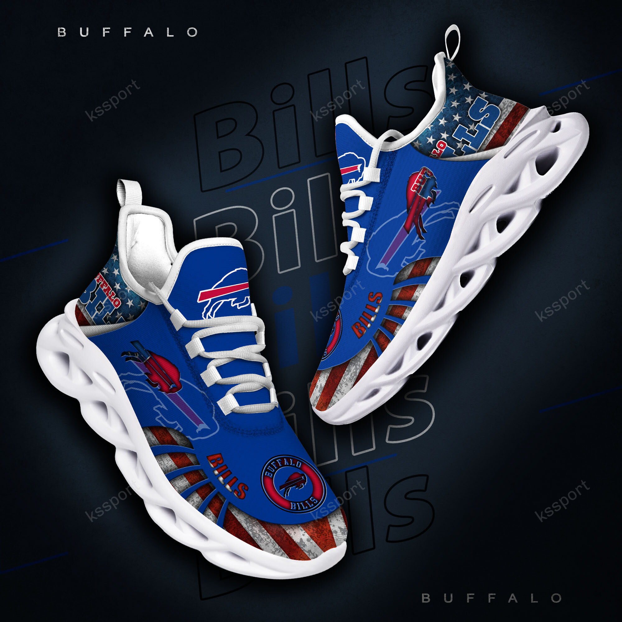JWFancy Buffalo Bills NFL Max Soul Shoes Sneakers For Men And Women
