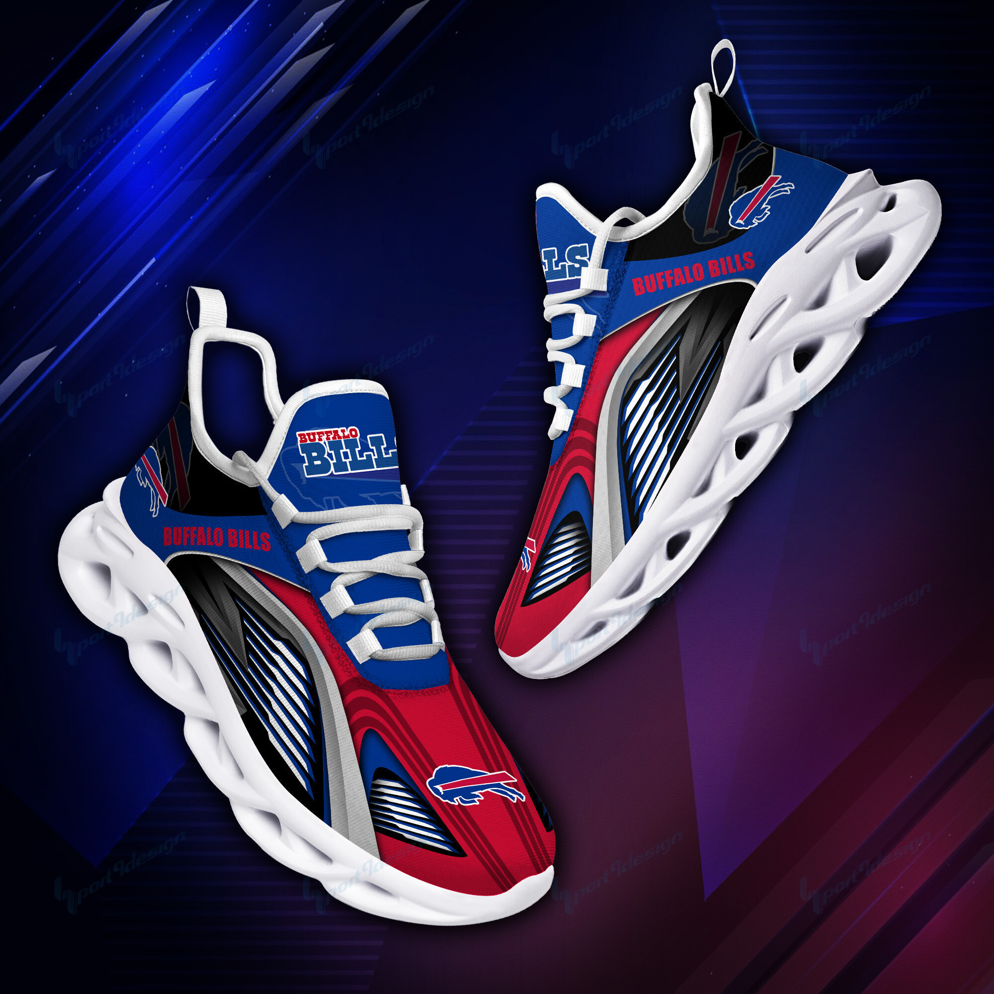 JWFancy Buffalo Bills NFL Max Soul Shoes Sneakers For Men And Women
