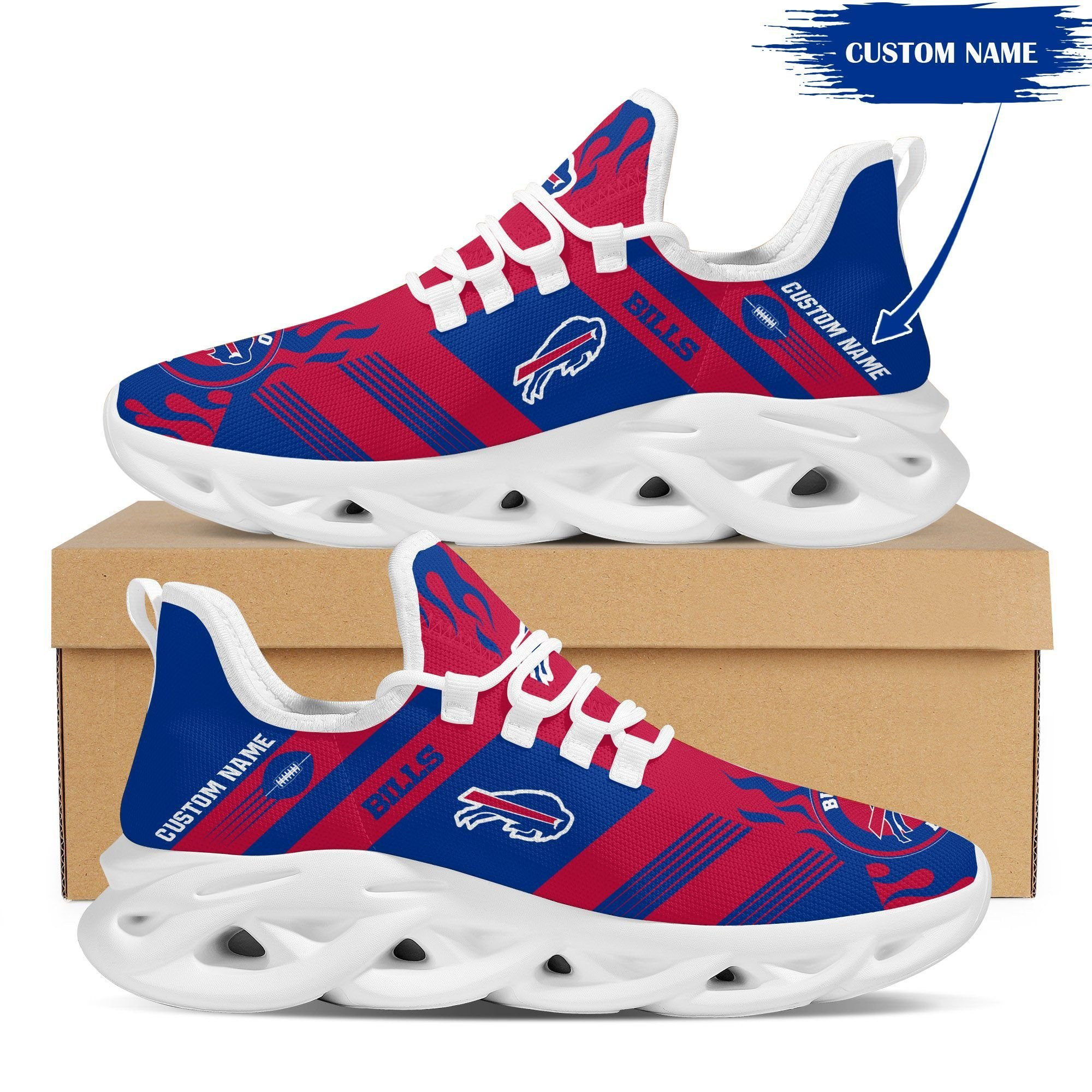 JWFancy Buffalo Bills NFL Max Soul Shoes Sneakers For Men And Women