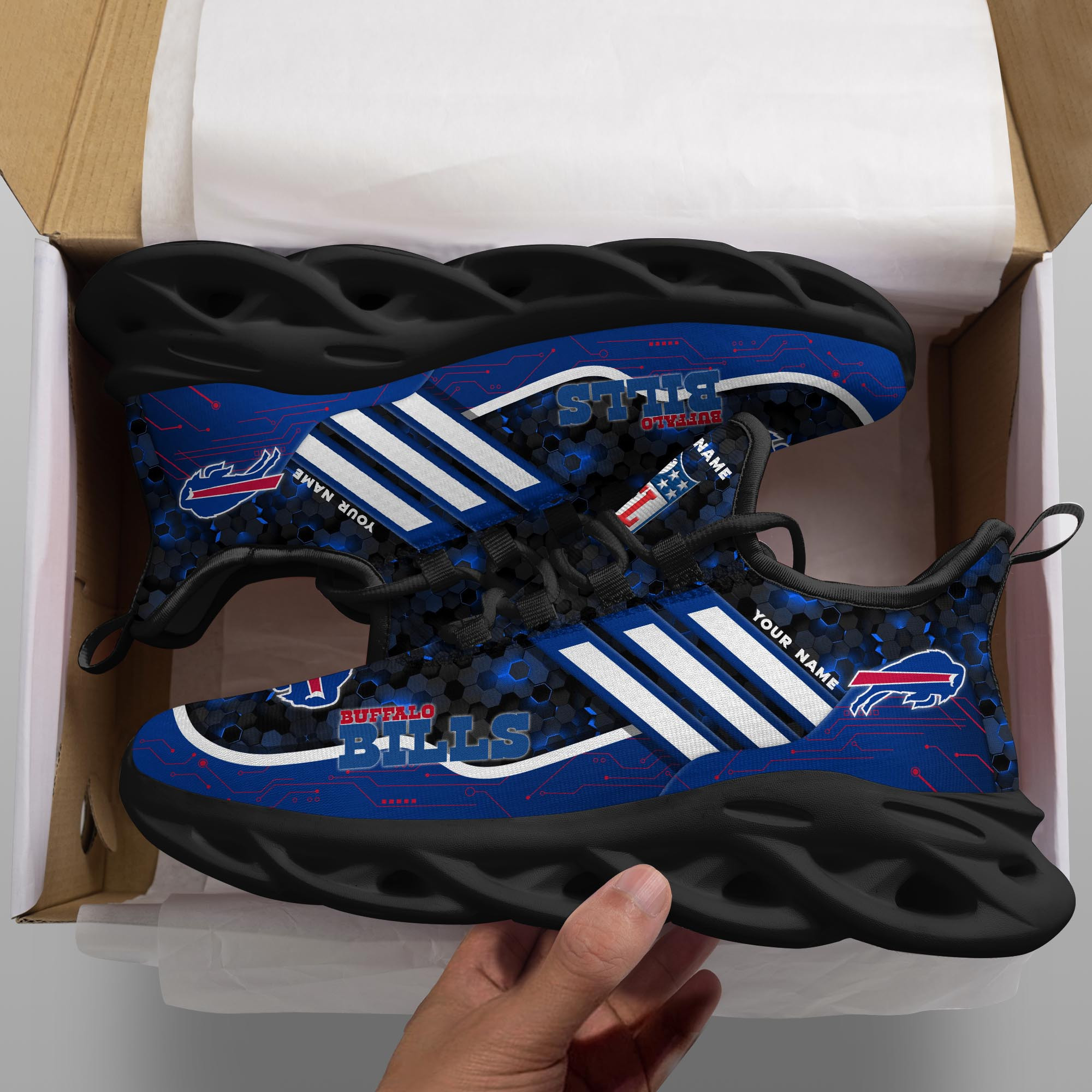 JWFancy Buffalo Bills NFL Max Soul Shoes Sneakers For Men And Women