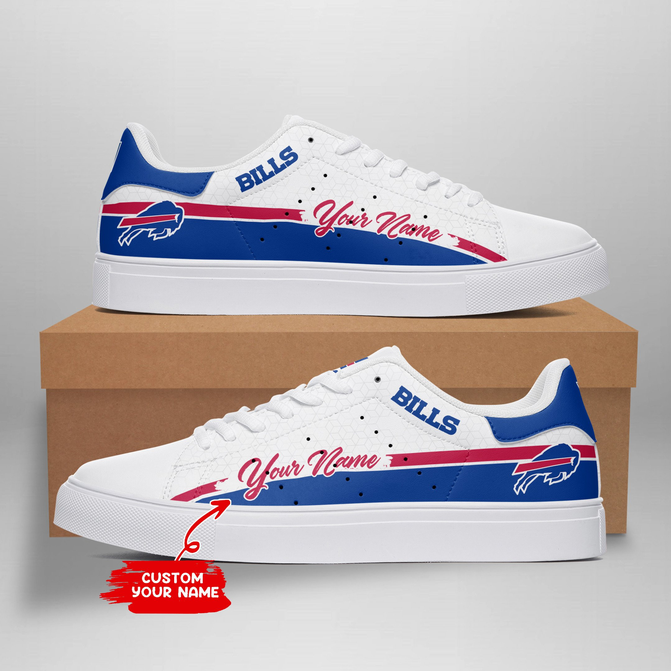 JWFancy Buffalo Bills Skate Stan Shoes Sneakes For Men And Women