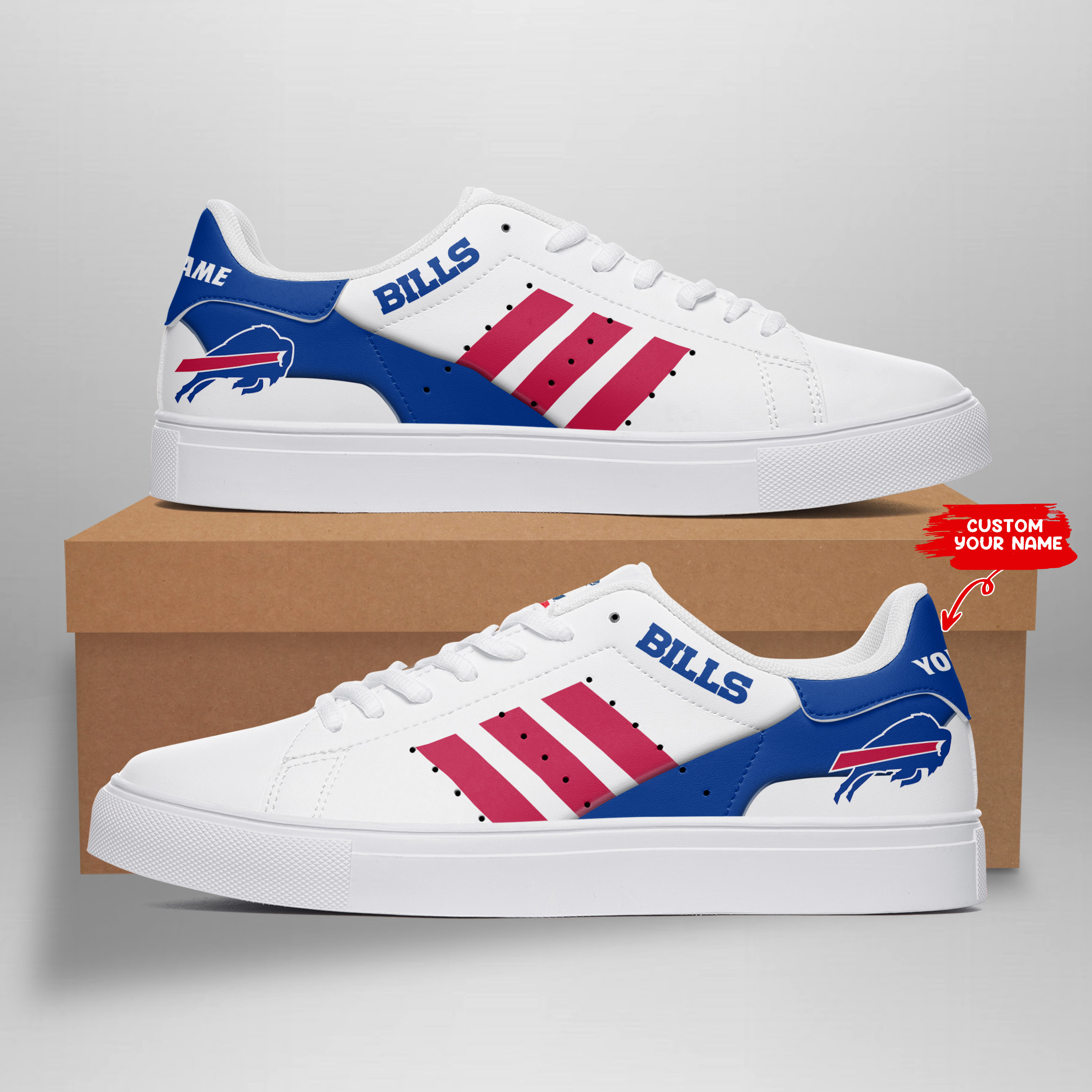 JWFancy Buffalo Bills Skate Stan Shoes Sneakes For Men And Women