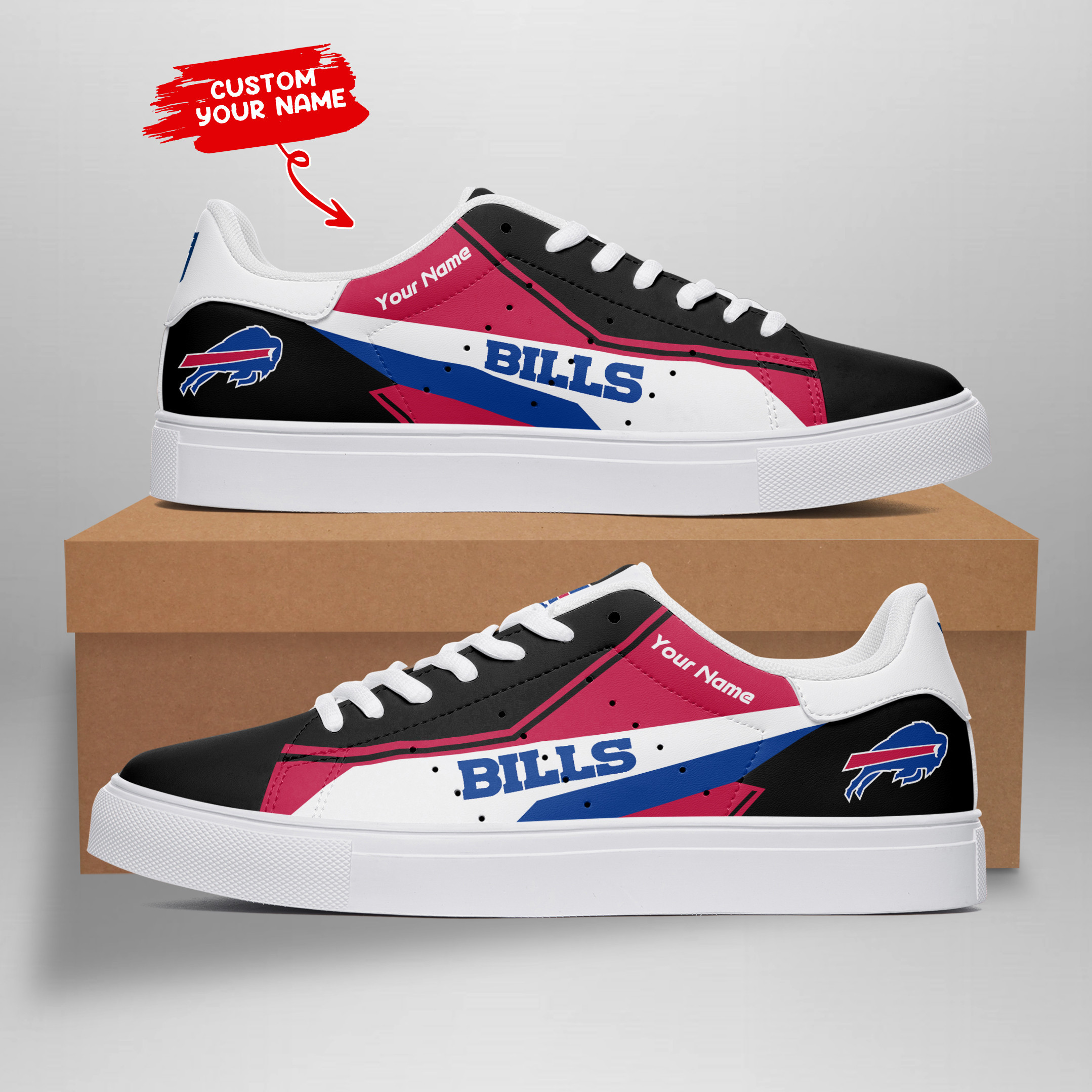 JWFancy Buffalo Bills Skate Stan Shoes Sneakes For Men And Women