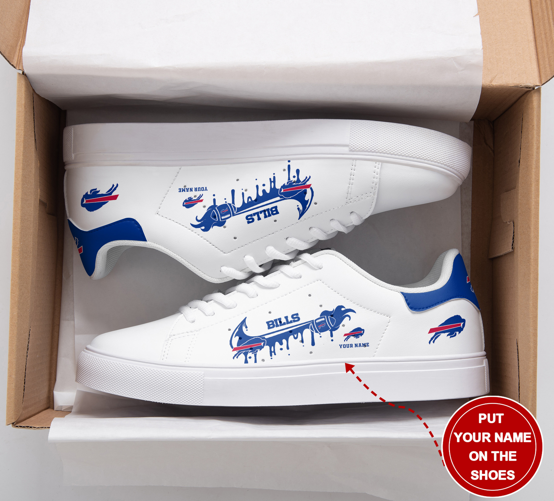 JWFancy Buffalo Bills Skate Stan Shoes Sneakes For Men And Women