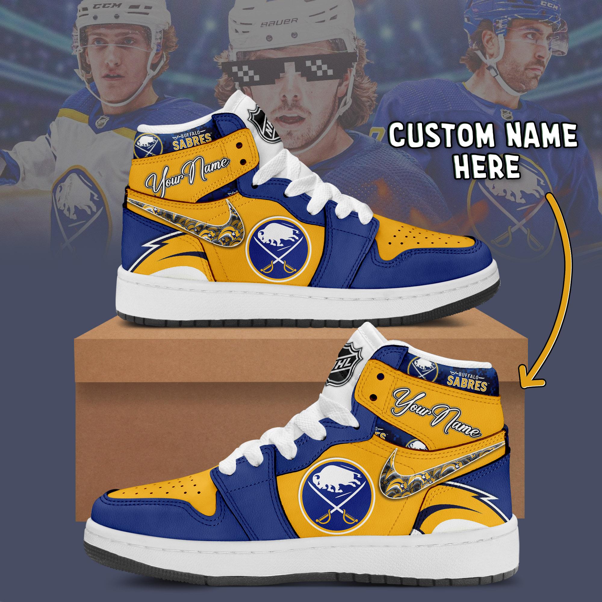 JWFancy Buffalo Sabres AJ1 High Sneakers Shoes For Men And Women