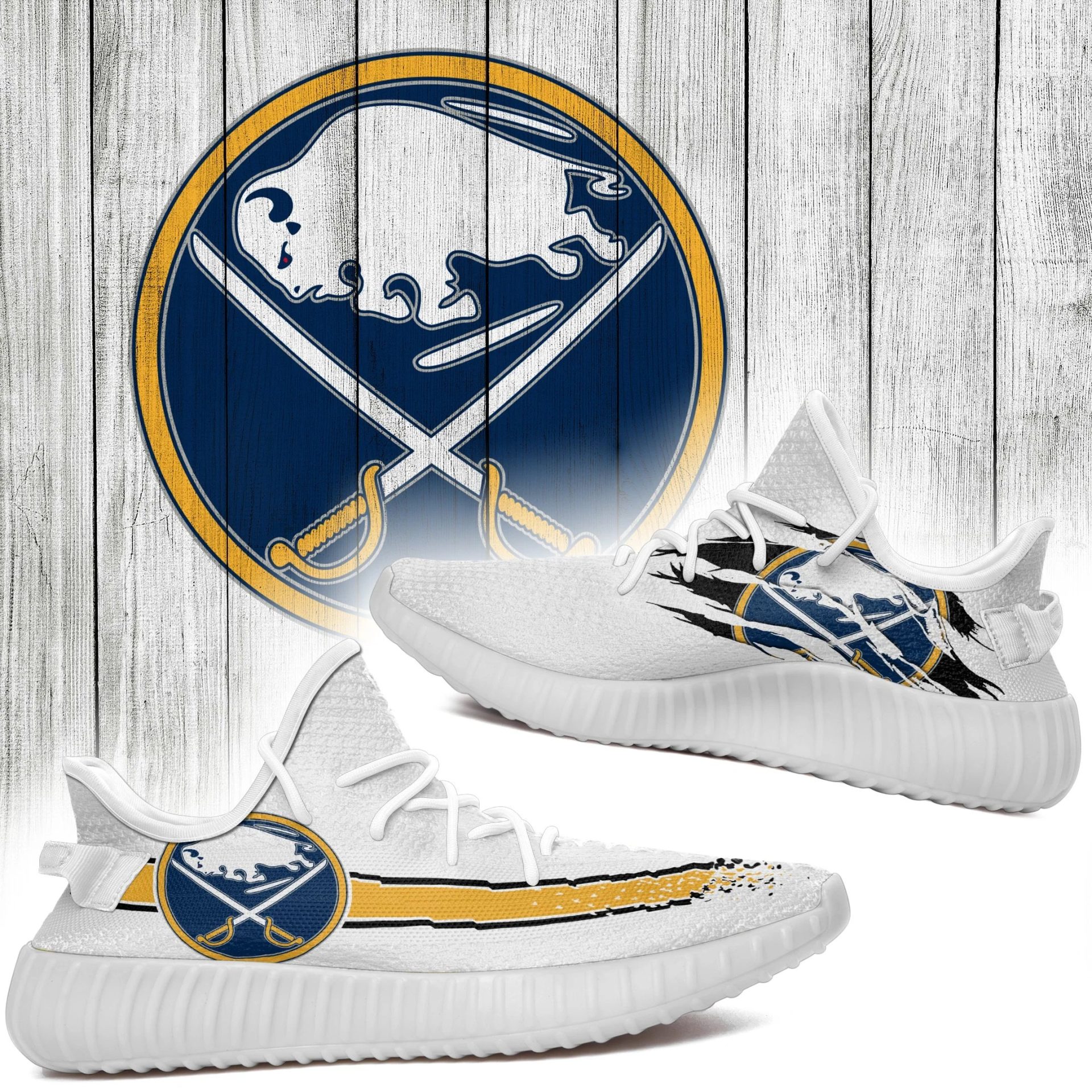 JWFancy Buffalo Sabres Yeezy Boost Shoes For Men And Women