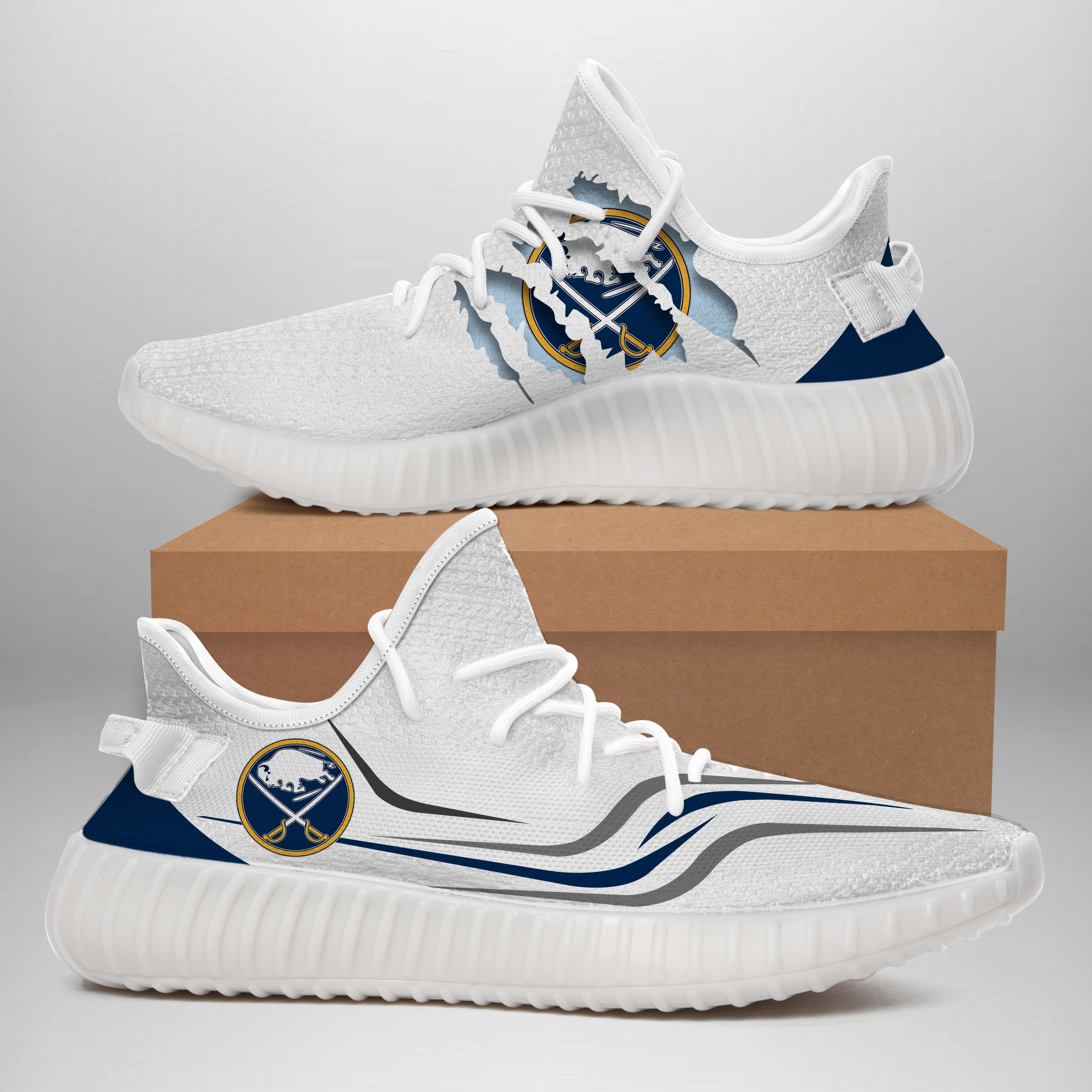 JWFancy Buffalo Sabres Yeezy Boost Shoes For Men And Women
