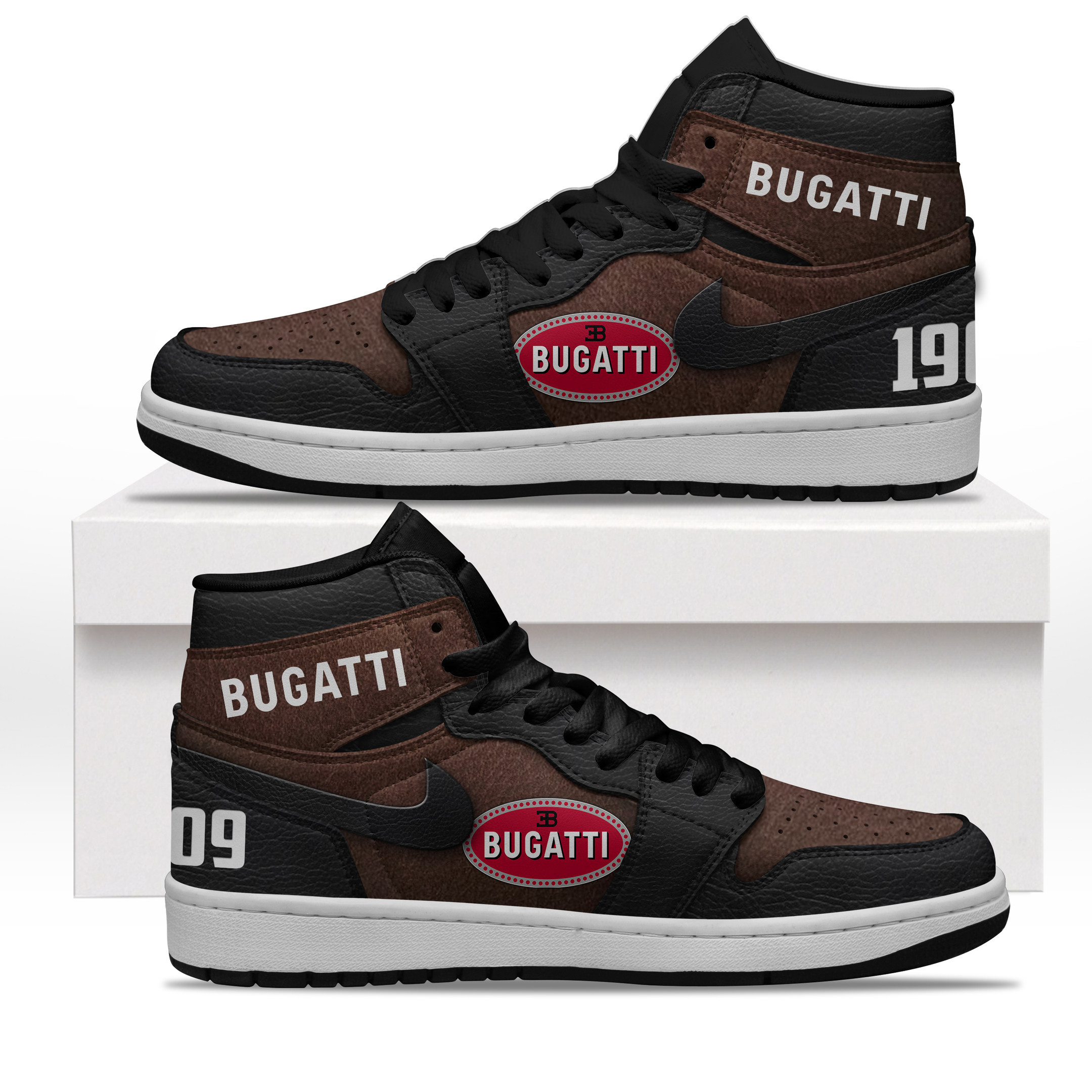 JWFancy Bugatti High Sneakers Shoes For Men And Women