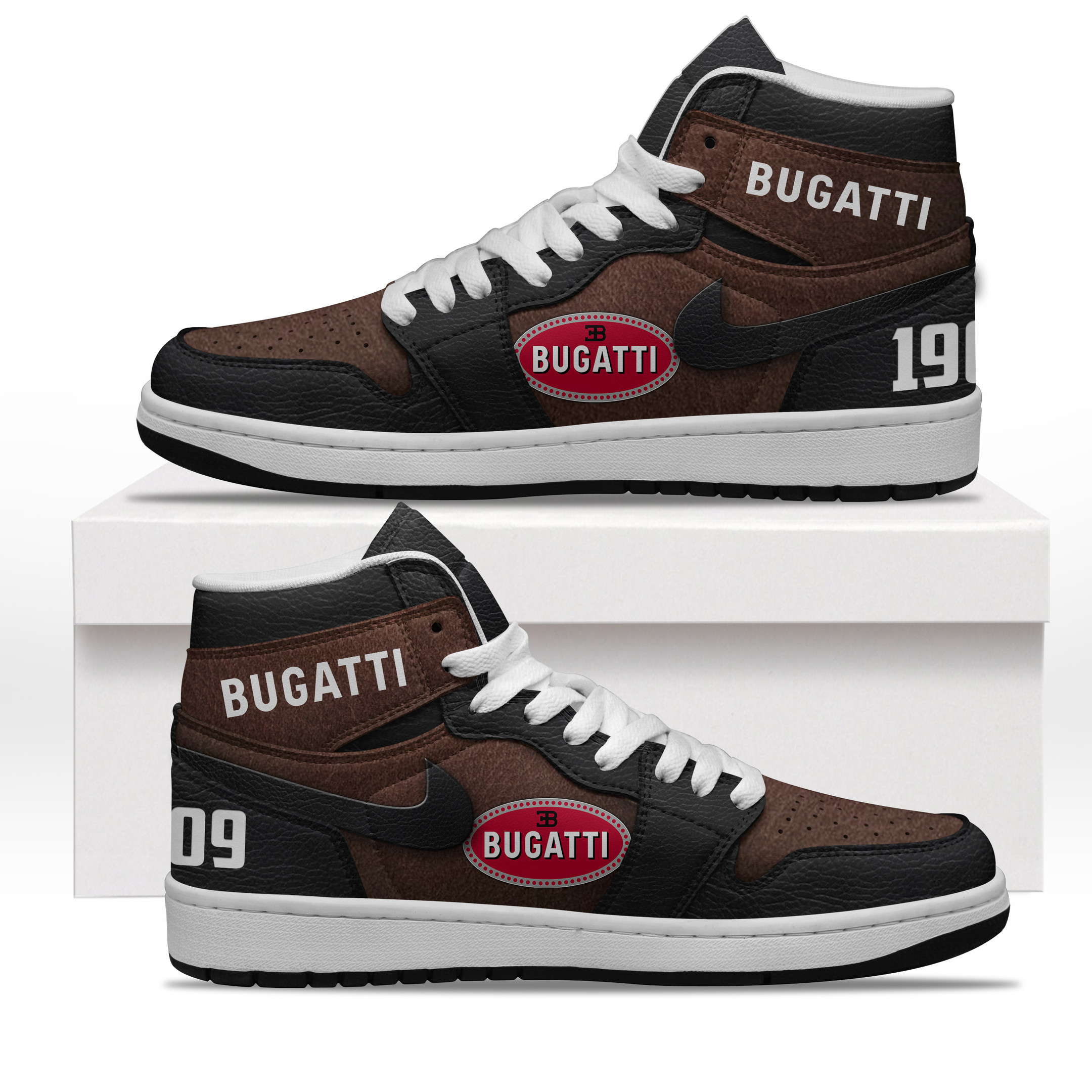 JWFancy Bugatti High Sneakers Shoes For Men And Women