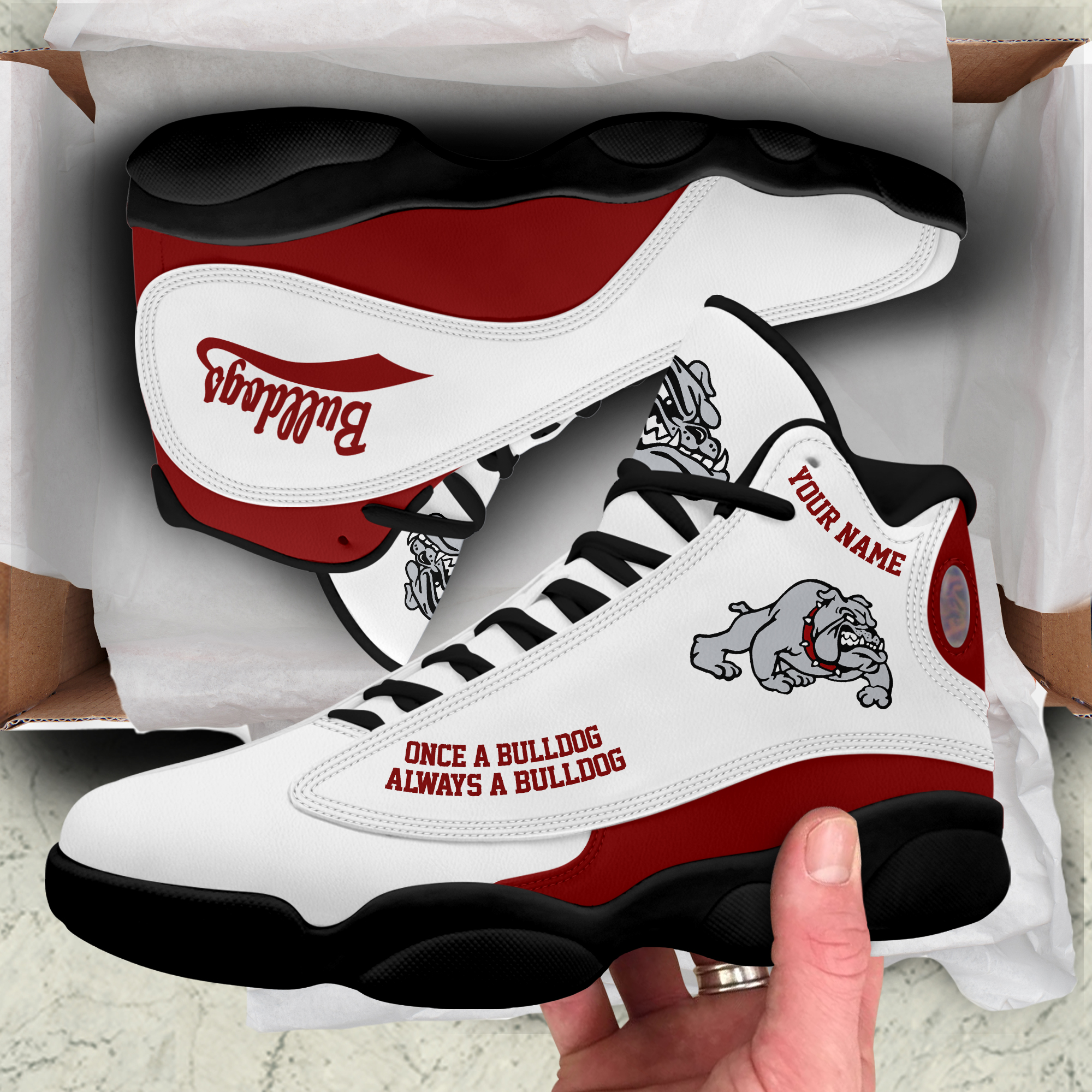 JWFancy Bulldog AJ13 Sneakers Shoes For Men And Women