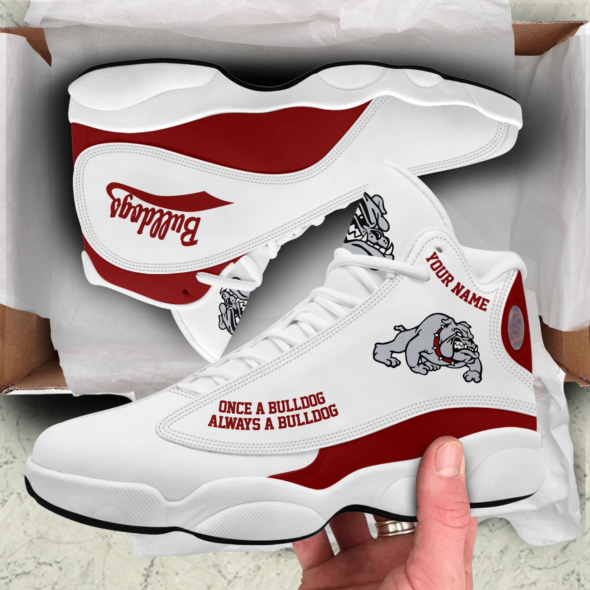 JWFancy Bulldog AJ13 Sneakers Shoes For Men And Women