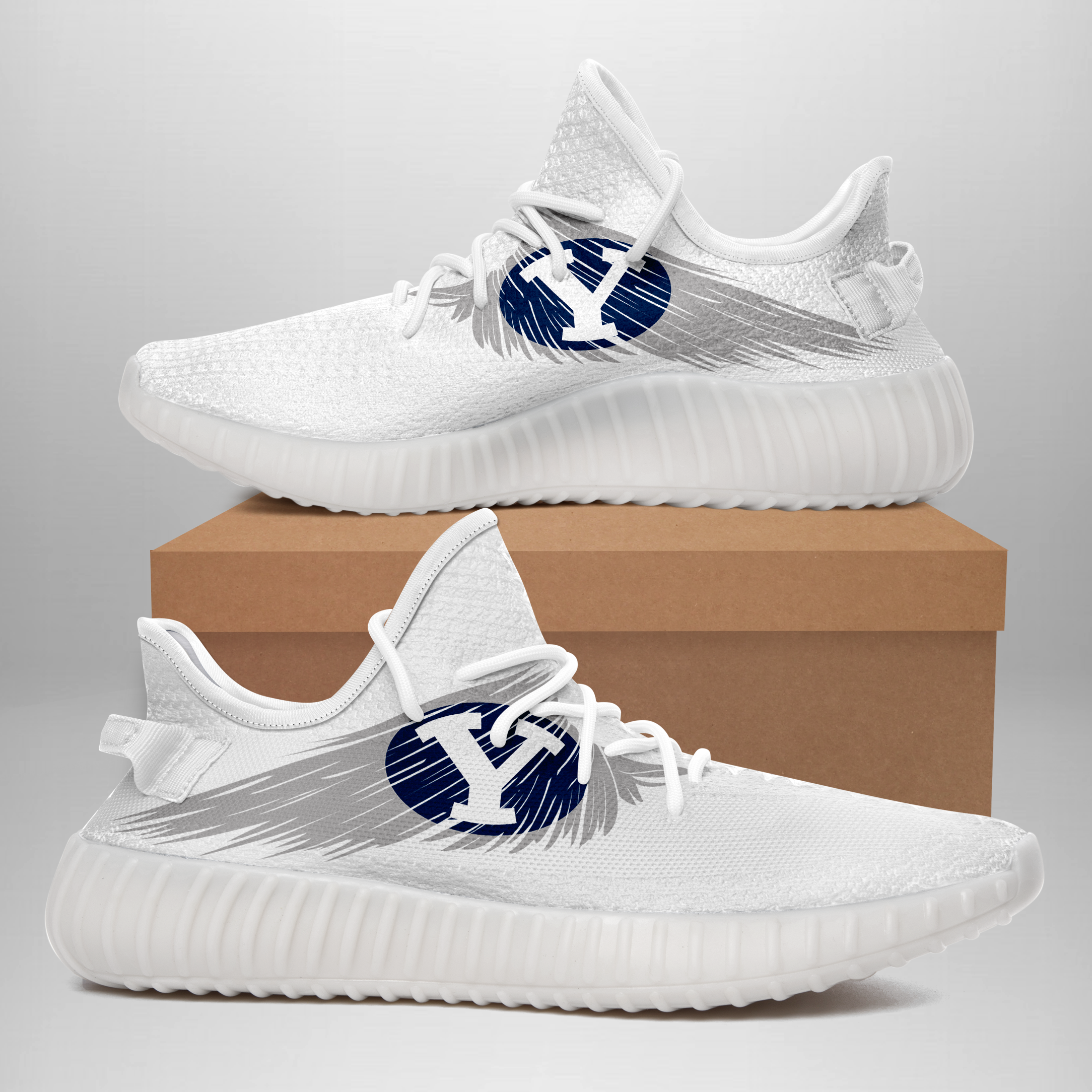 JWFancy BYU Cougars Yeezy Boost Shoes For Men And Women