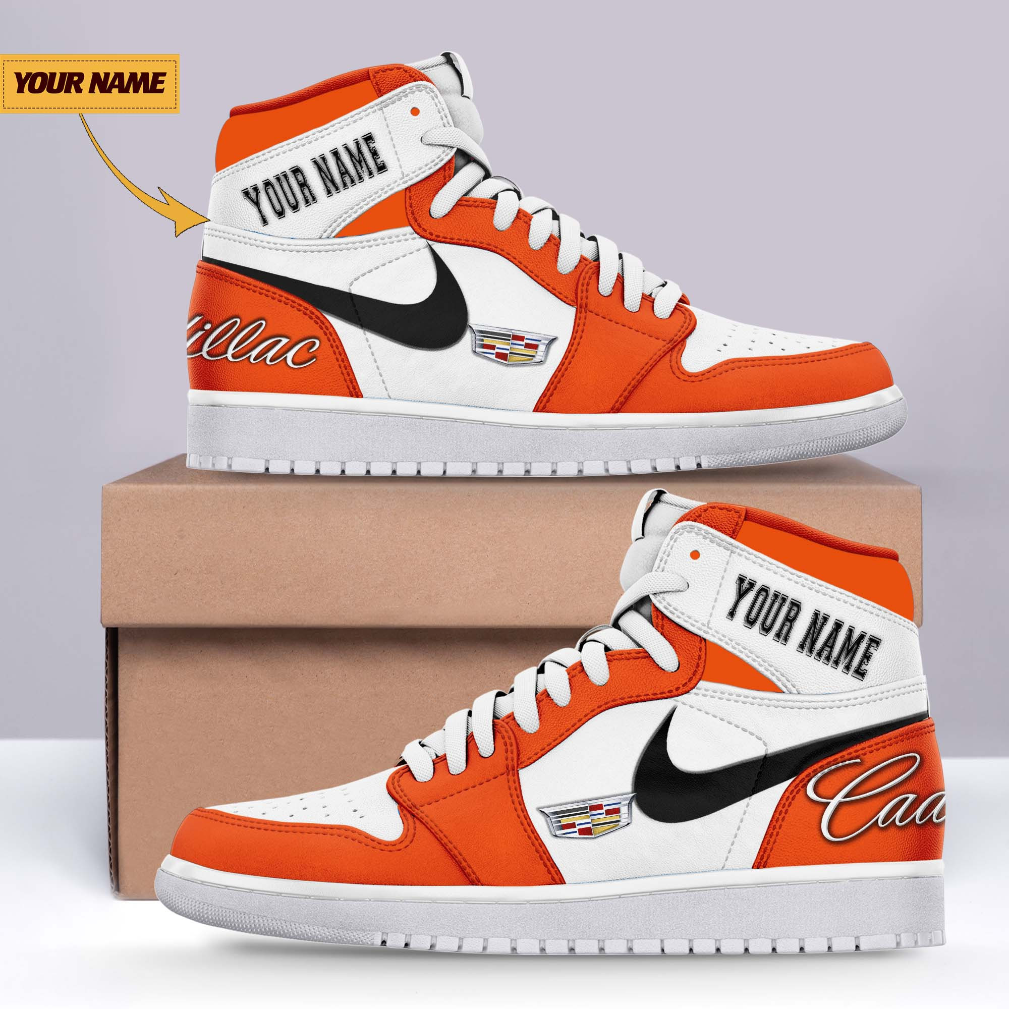 JWFancy Cadillac AJ1 High Sneakers Shoes For Men And Women