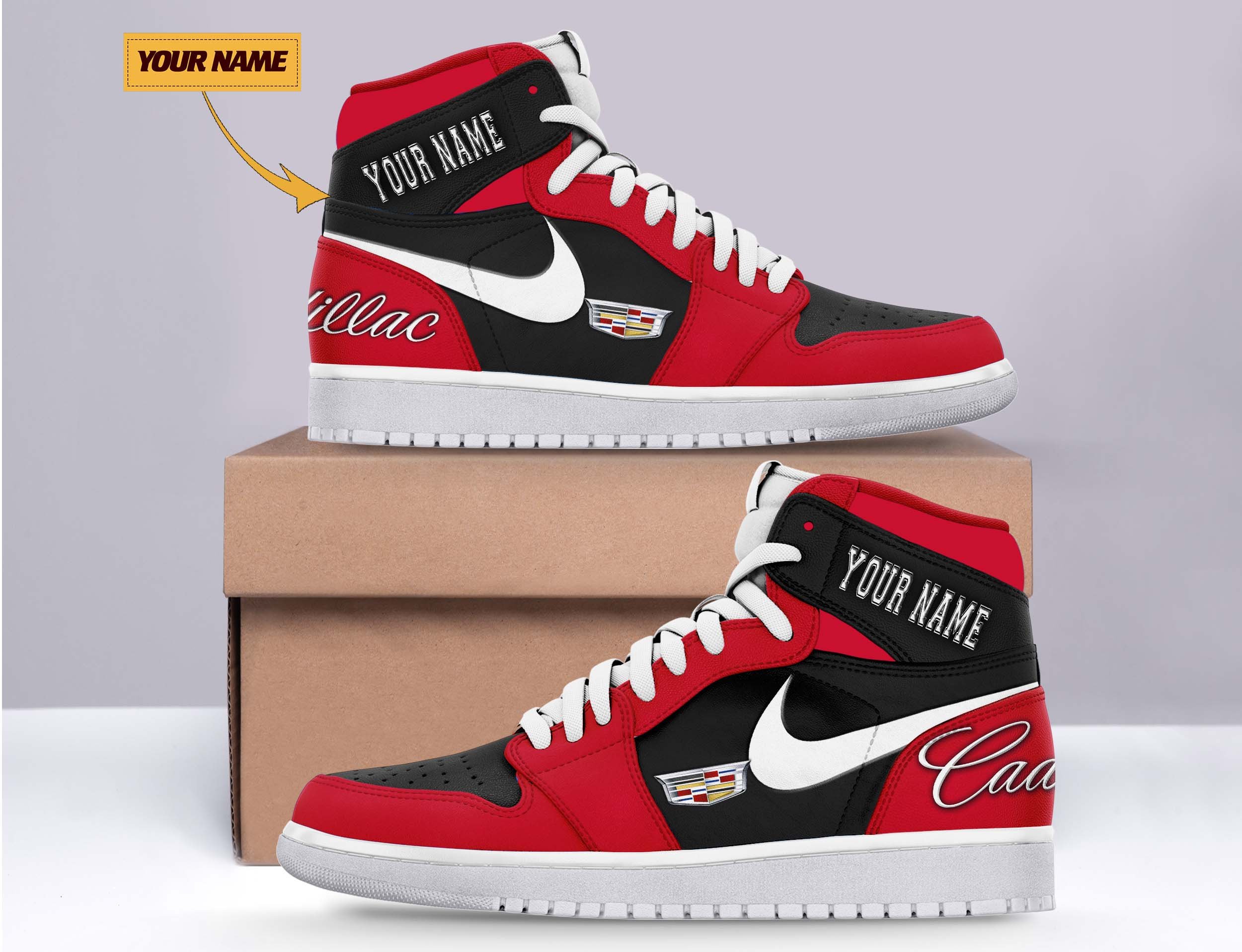 JWFancy Cadillac AJ1 High Sneakers Shoes For Men And Women
