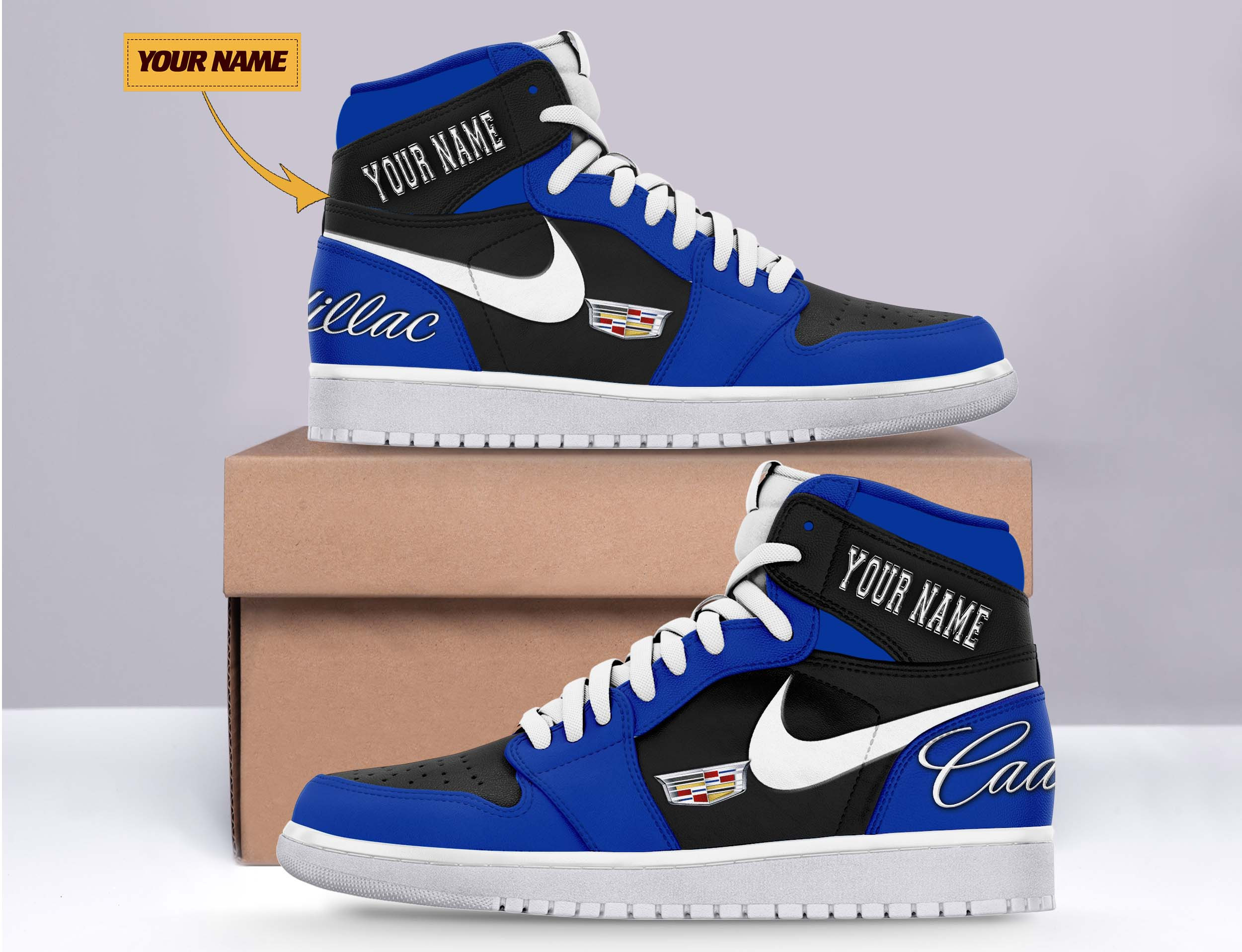 JWFancy Cadillac AJ1 High Sneakers Shoes For Men And Women