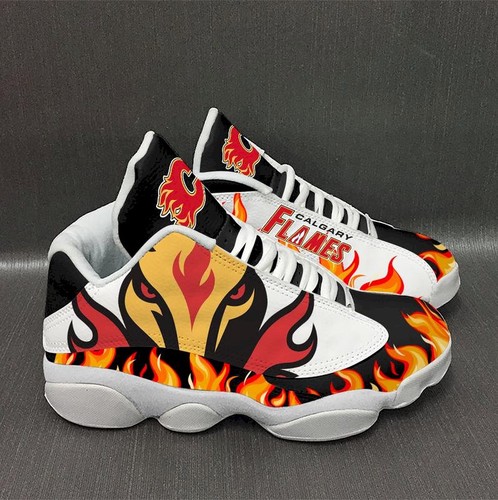 JWFancy Calgary Flames AJ13 Sneakers Shoes For Men And Women
