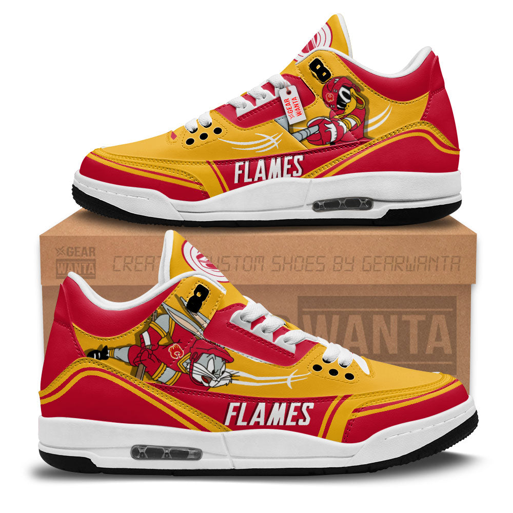 JWFancy Calgary Flames AJ3 Sneakers Shoes For Men And Women