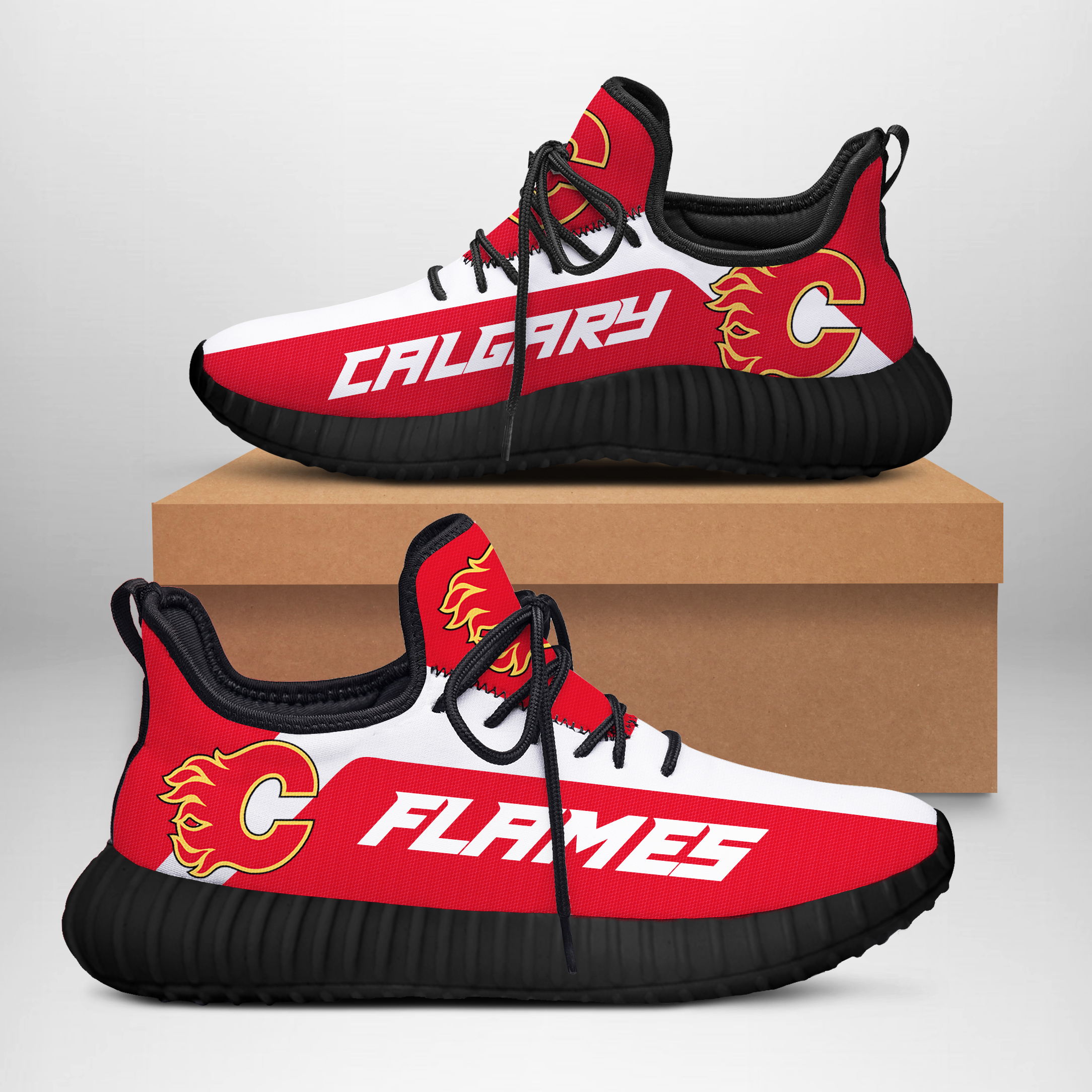 JWFancy Calgary Flames Reze Sneakers Shoes For Men And Women