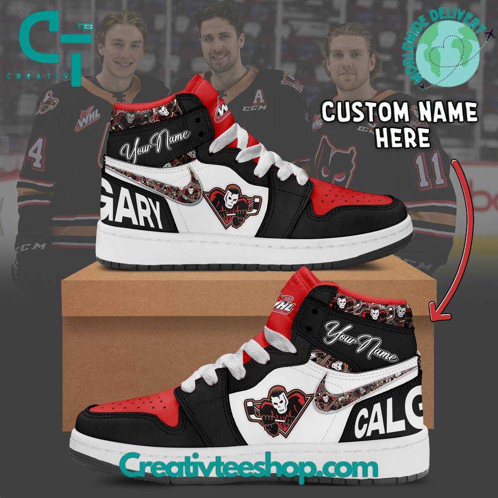 JWFancy Calgary Hitmen AJ1 High Sneakers Shoes For Men And Women