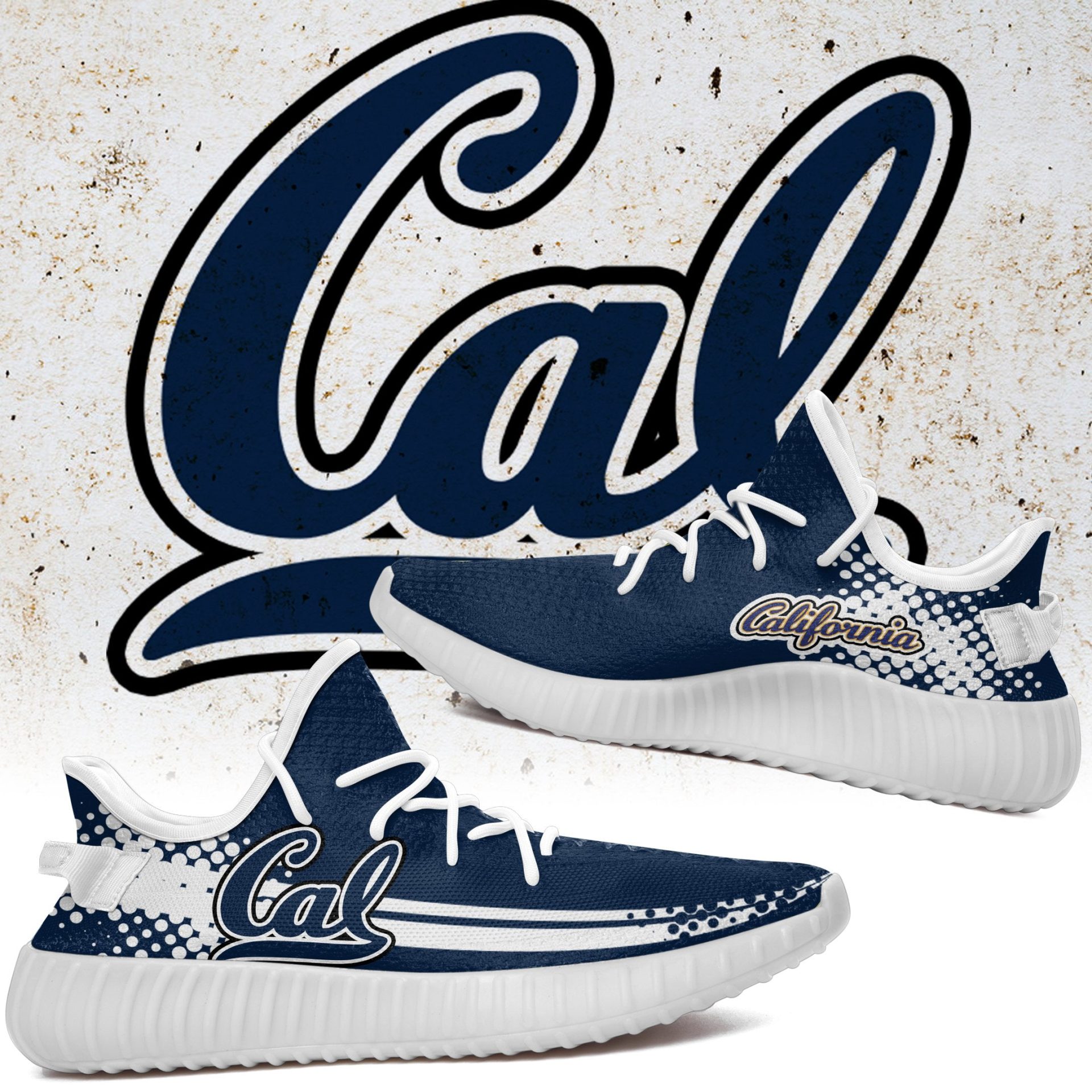 JWFancy California Golden Bears Yeezy Boost Shoes For Men And Women
