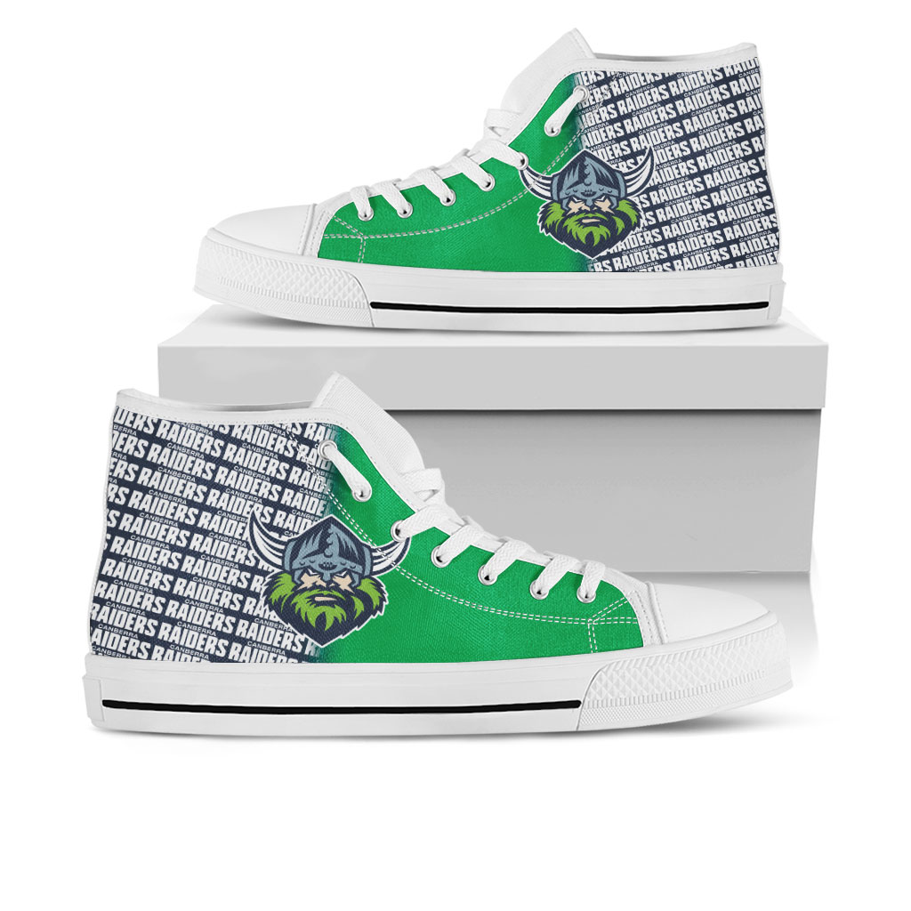 JWFancy Canberra Raiders High Top Canvas Sneakers Shoes For Men And Women