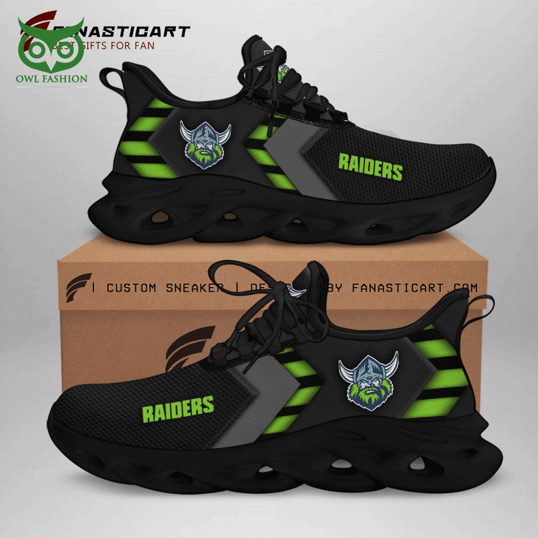 JWFancy Canberra Raiders Max Soul Shoes Sneakers For Men And Women