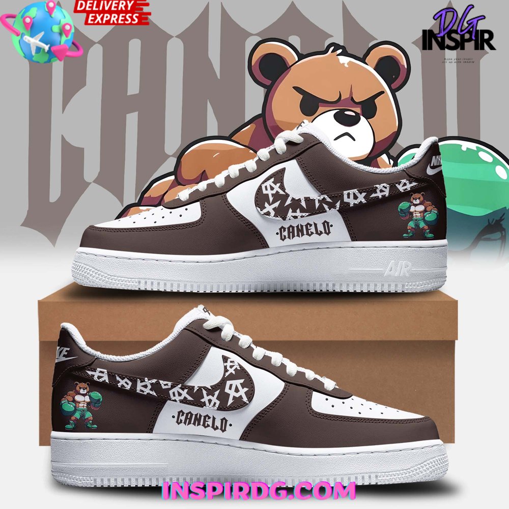 JWFancy Canelo Bear Boxing Air Low-Top Sneakers Shoes For Men And Women