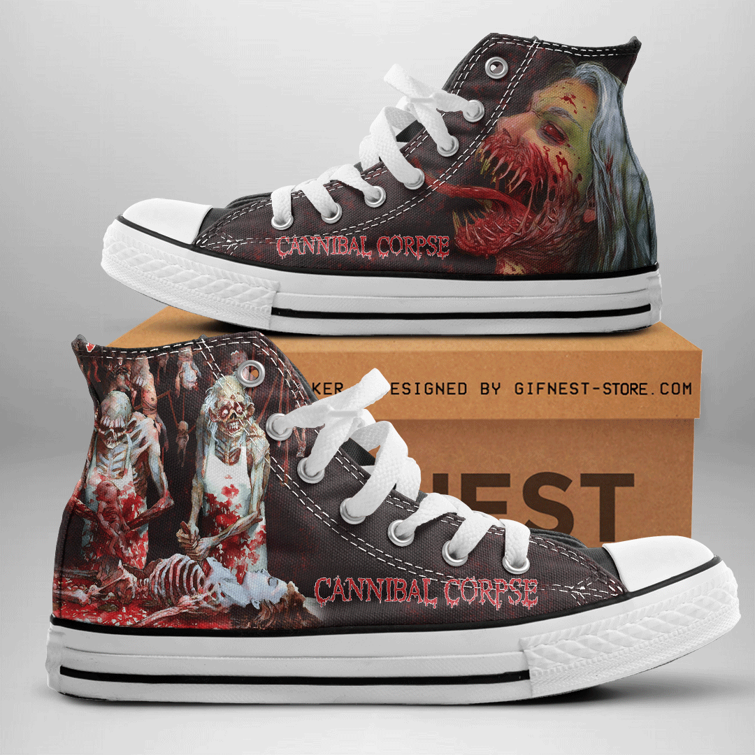 JWFancy Cannibal Corpse High Top Canvas Sneakers Shoes For Men And Women