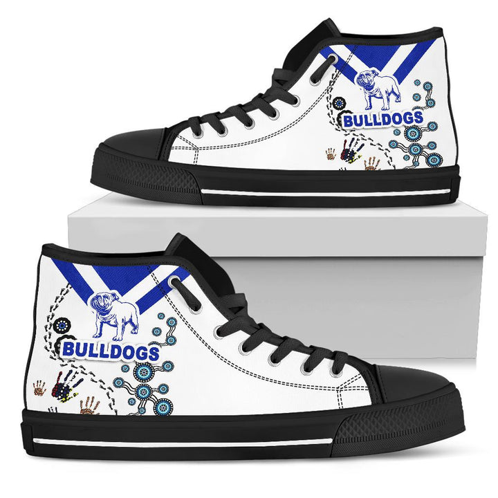 JWFancy Canterbury-Bankstown Bulldogs High Top Canvas Sneakers Shoes For Men And Women