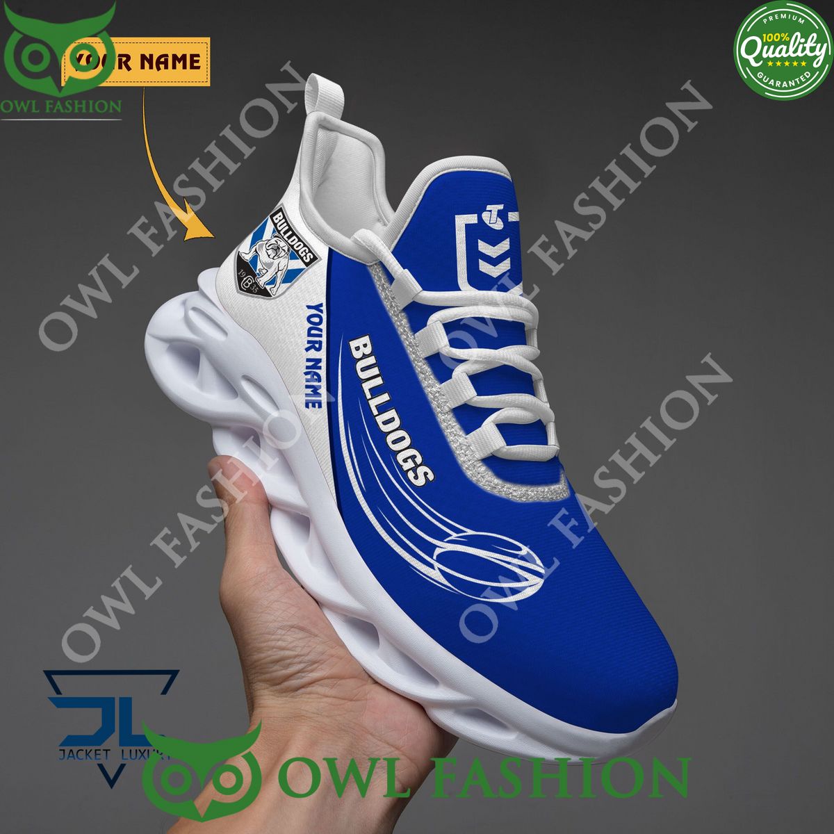 JWFancy Canterbury Bankstown Bulldogs Max Soul Shoes Sneakers For Men And Women