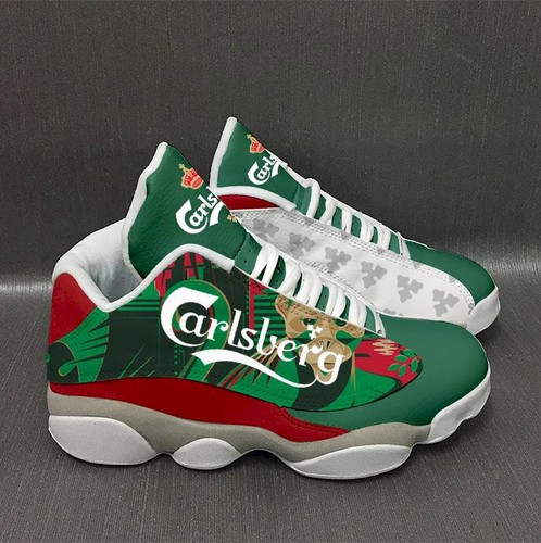 JWFancy Carlsberg Beer AJ13 Sneakers Shoes For Men And Women