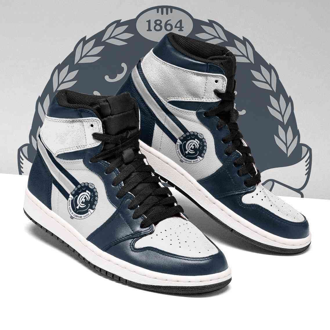 JWFancy Carlton Blues AFL AJ1 High Sneakers Shoes For Men And Women