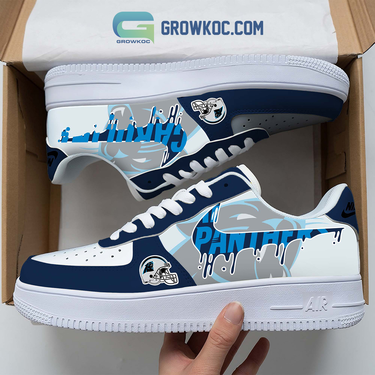 JWFancy Carolina Panthers Air Low-Top Sneakers Shoes For Men And Women