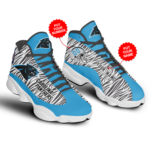 JWFancy Carolina Panthers AJ13 Sneakers Shoes For Men And Women