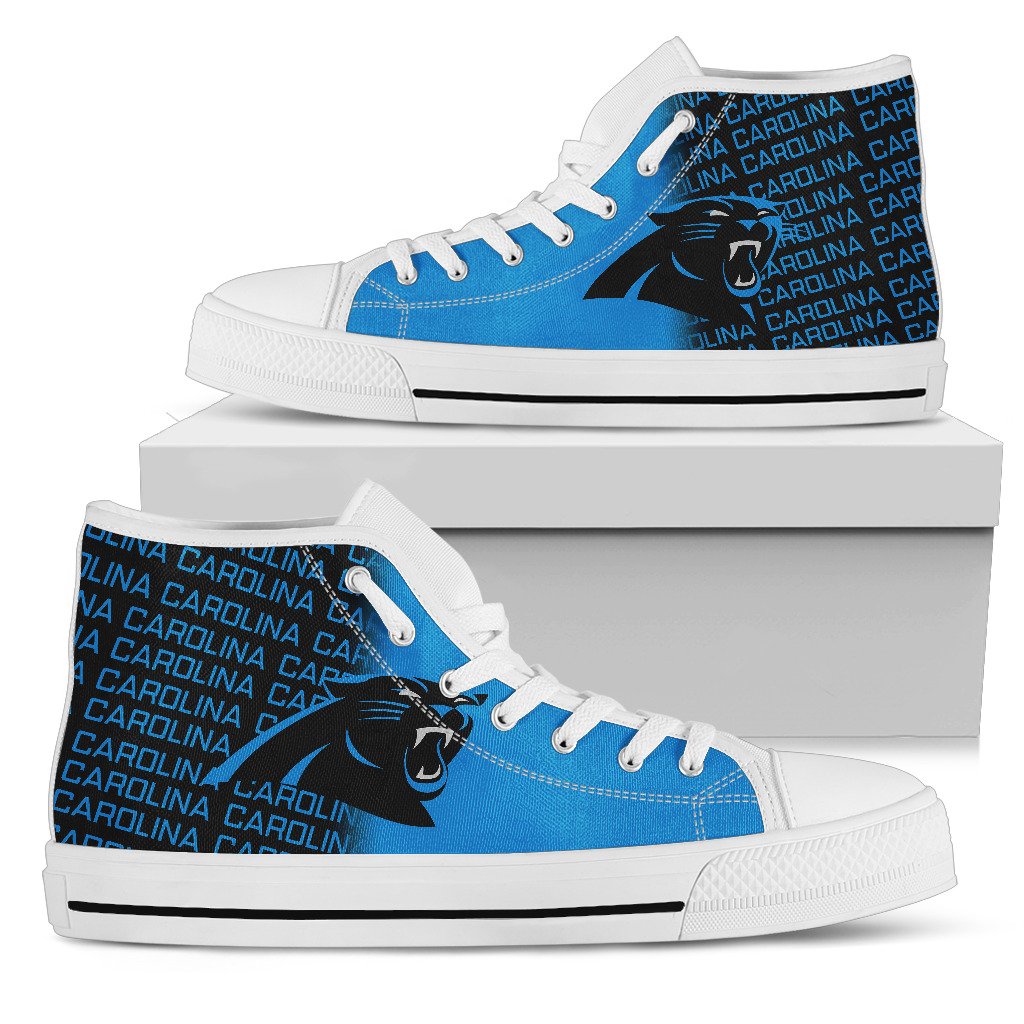 JWFancy Carolina Panthers High Top Canvas Sneakers Shoes For Men And Women