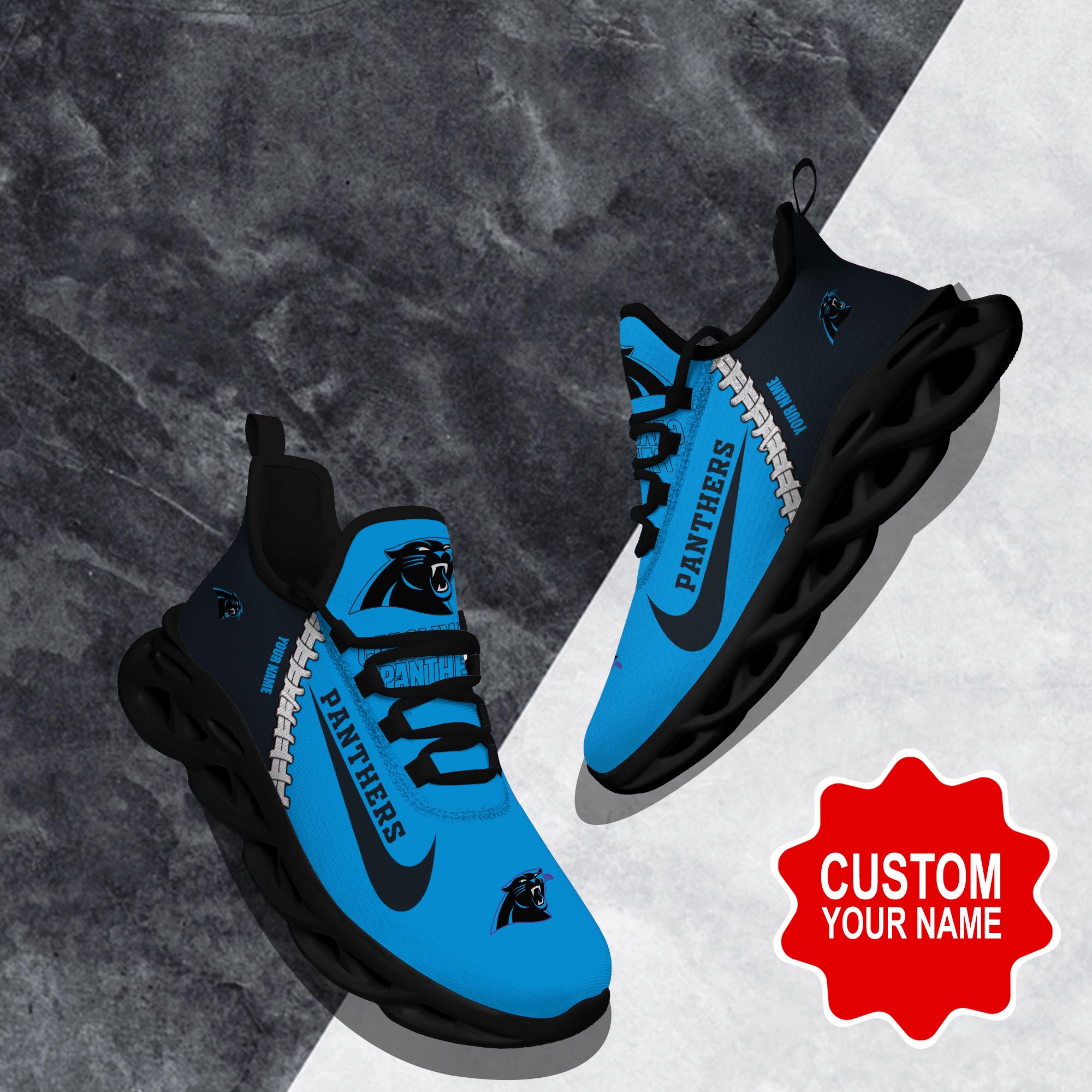 JWFancy Carolina Panthers Max Soul Shoes Sneakers For Men And Women