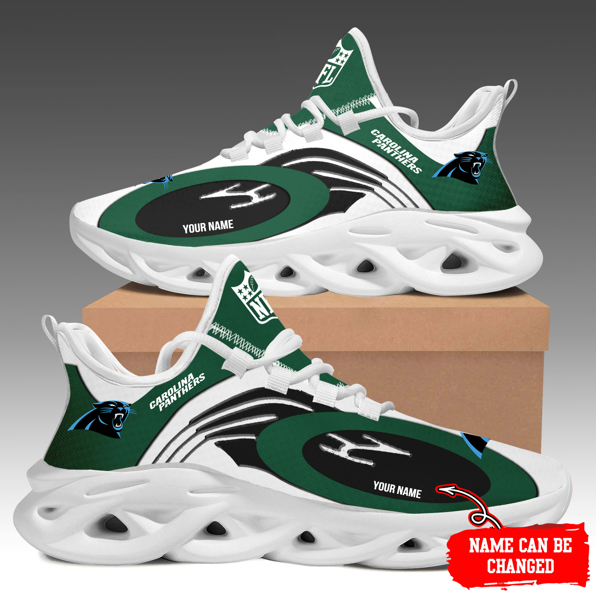 JWFancy Carolina Panthers Max Soul Shoes Sneakers For Men And Women