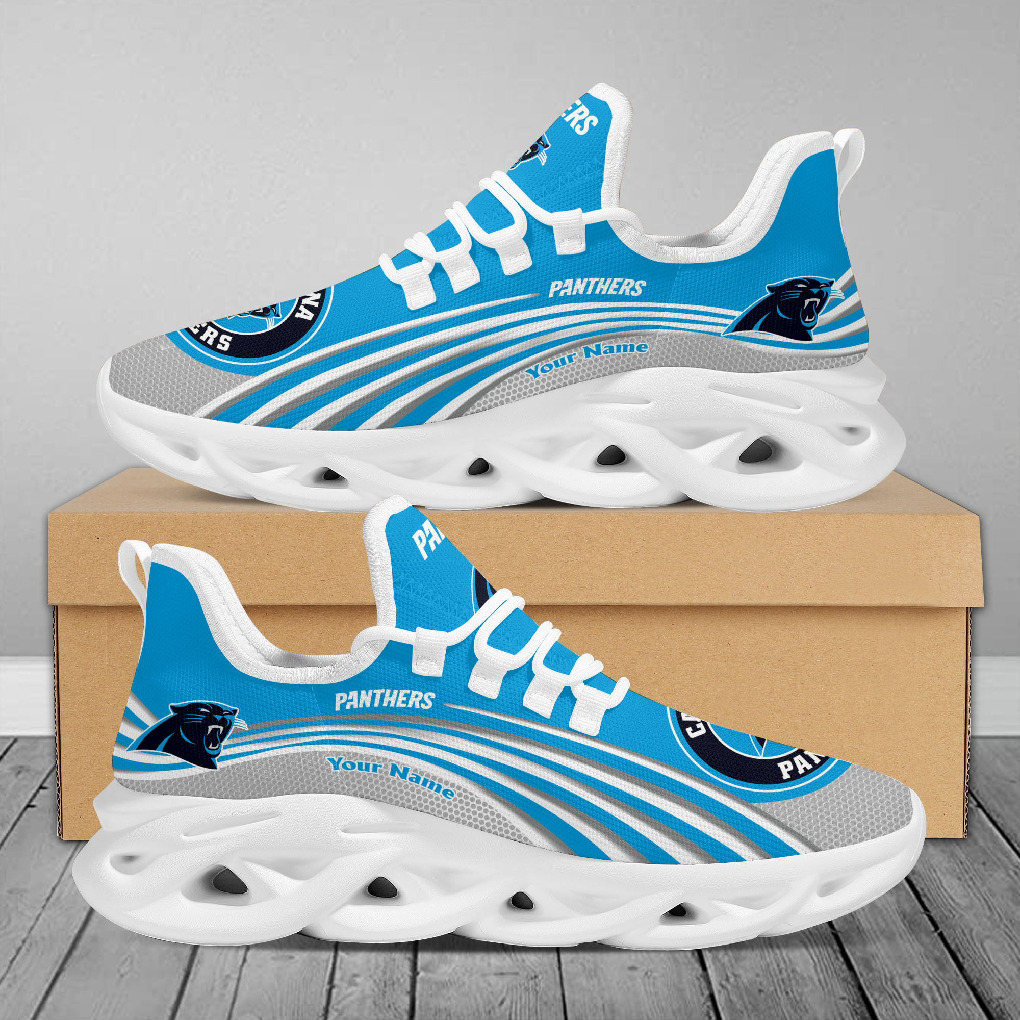 JWFancy Carolina Panthers Max Soul Shoes Sneakers For Men And Women