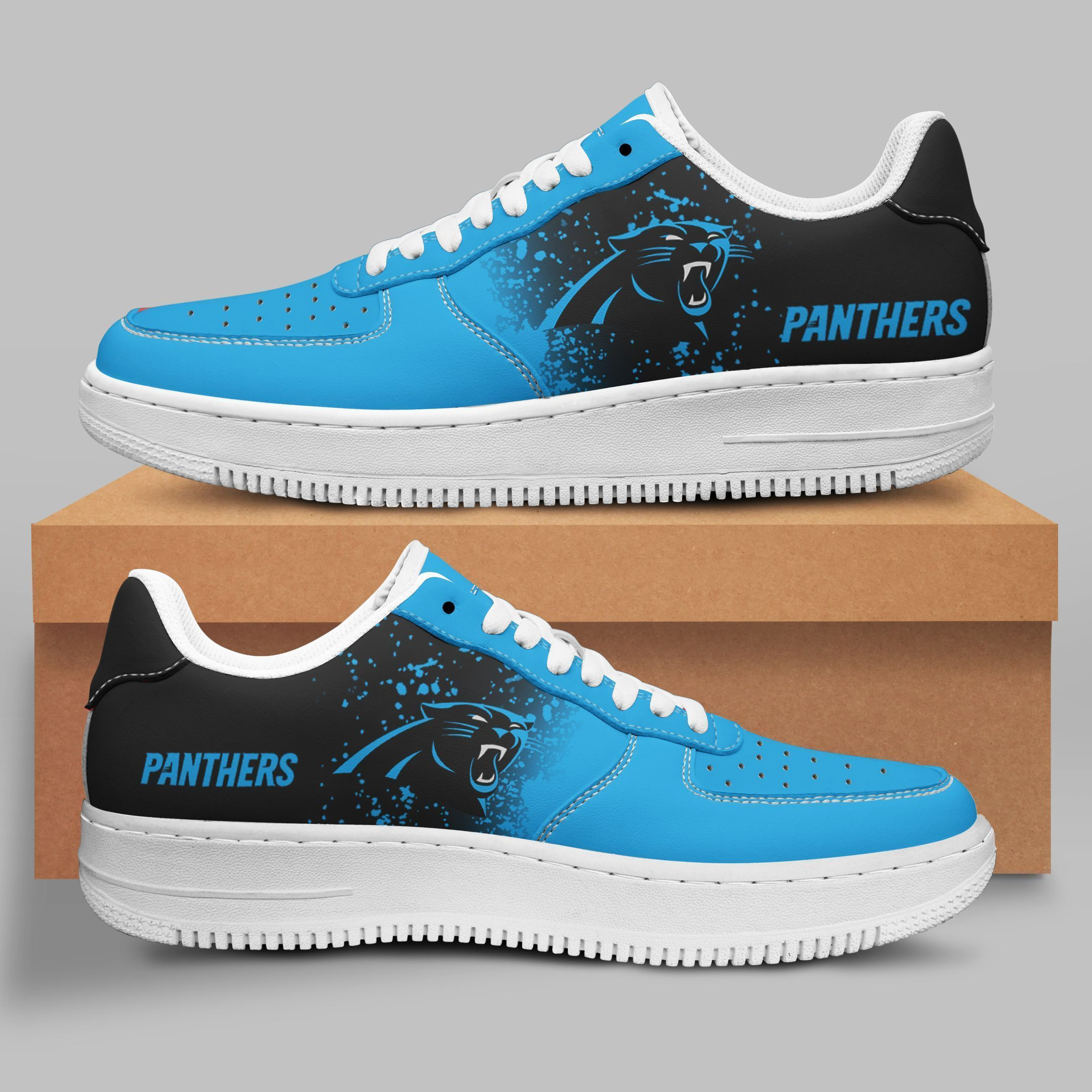 JWFancy Carolina Panthers NFL Air Low-Top Sneakers Shoes For Men And Women