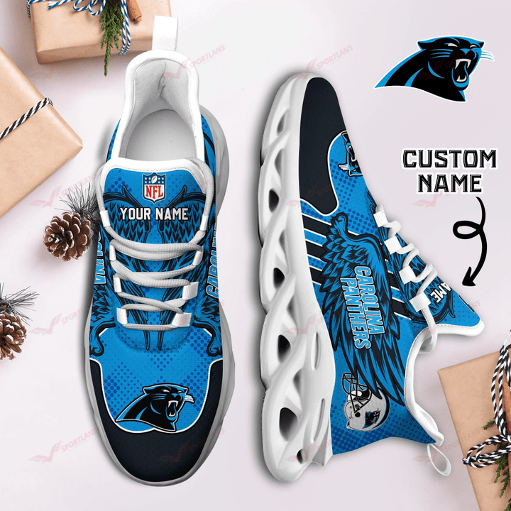 JWFancy Carolina Panthers NFL Max Soul Shoes Sneakers For Men And Women