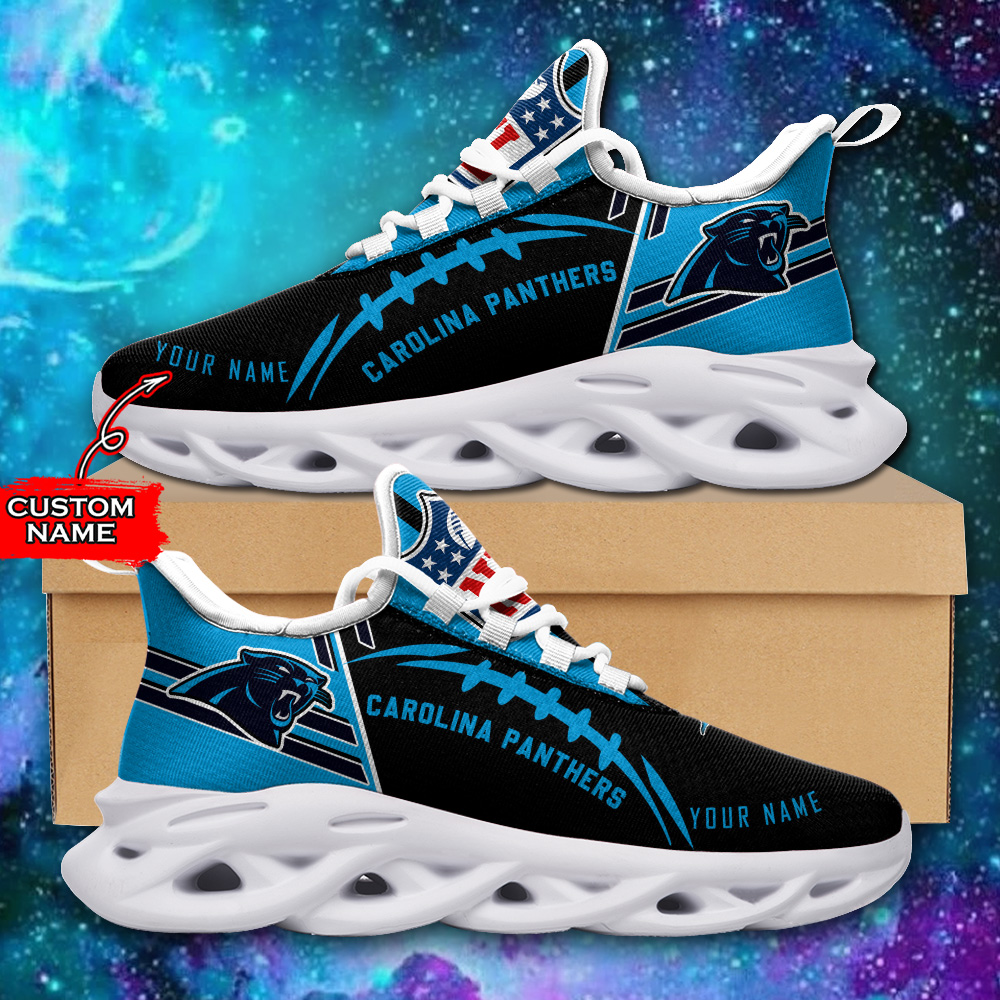 JWFancy Carolina Panthers NFL Max Soul Shoes Sneakers For Men And Women