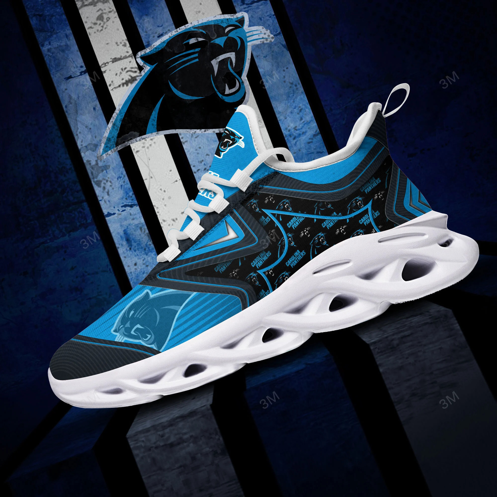 JWFancy Carolina Panthers NFL Max Soul Shoes Sneakers For Men And Women