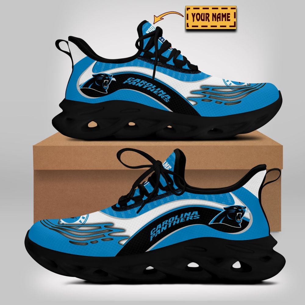 JWFancy Carolina Panthers NFL Max Soul Shoes Sneakers For Men And Women