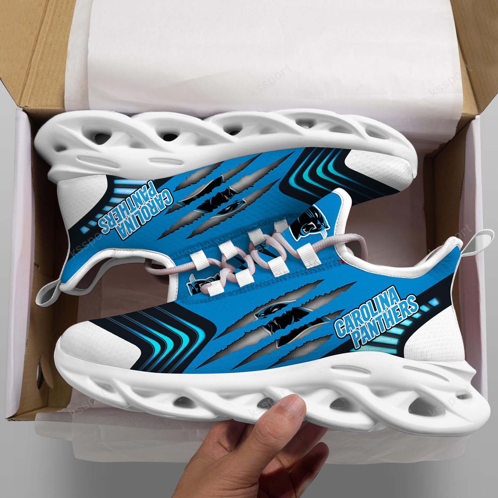 JWFancy Carolina Panthers NFL Max Soul Shoes Sneakers For Men And Women