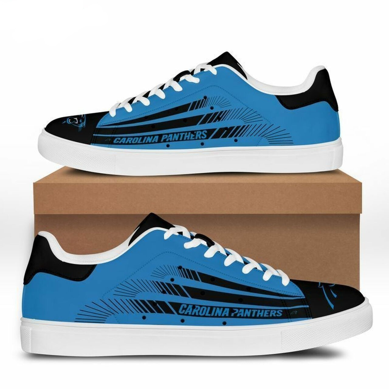 JWFancy Carolina Panthers Skate Stan Shoes Sneakes For Men And Women