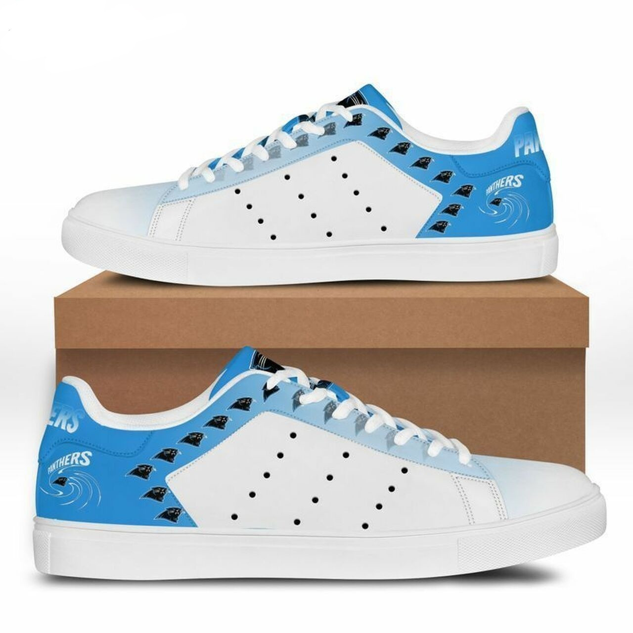 JWFancy Carolina Panthers Skate Stan Shoes Sneakes For Men And Women