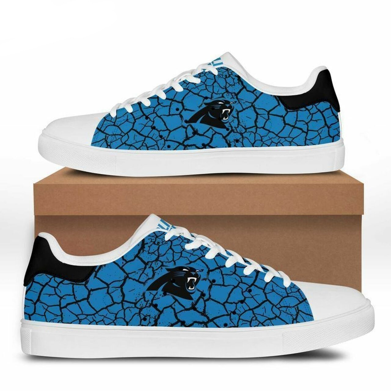 JWFancy Carolina Panthers Skate Stan Shoes Sneakes For Men And Women