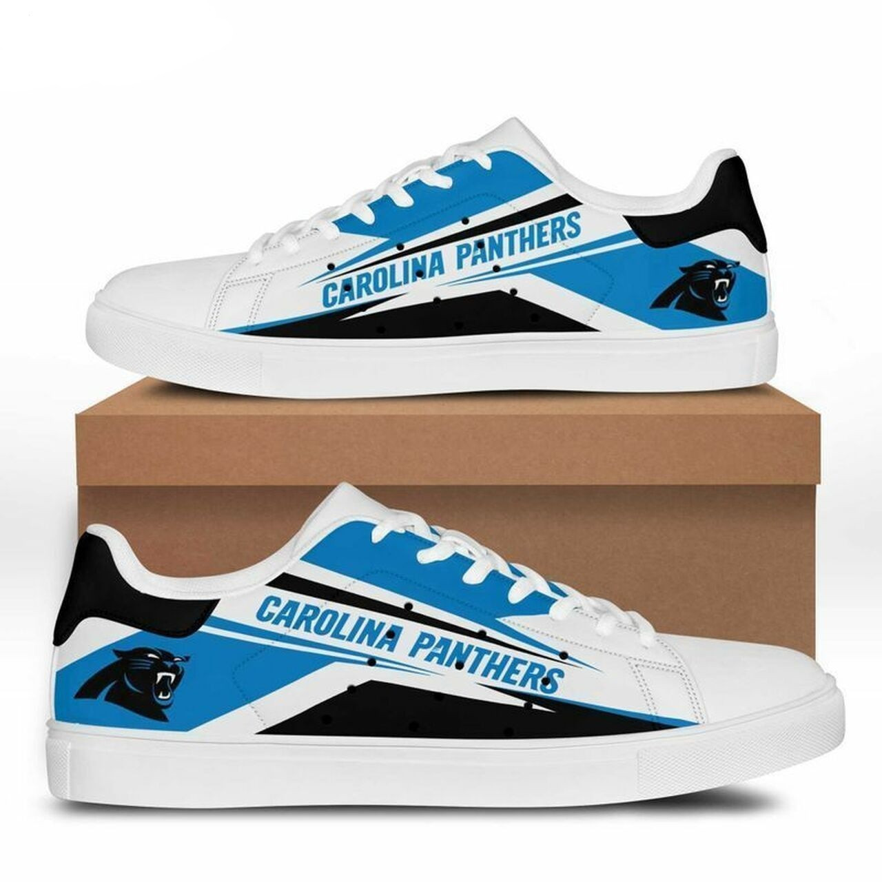 JWFancy Carolina Panthers Skate Stan Shoes Sneakes For Men And Women